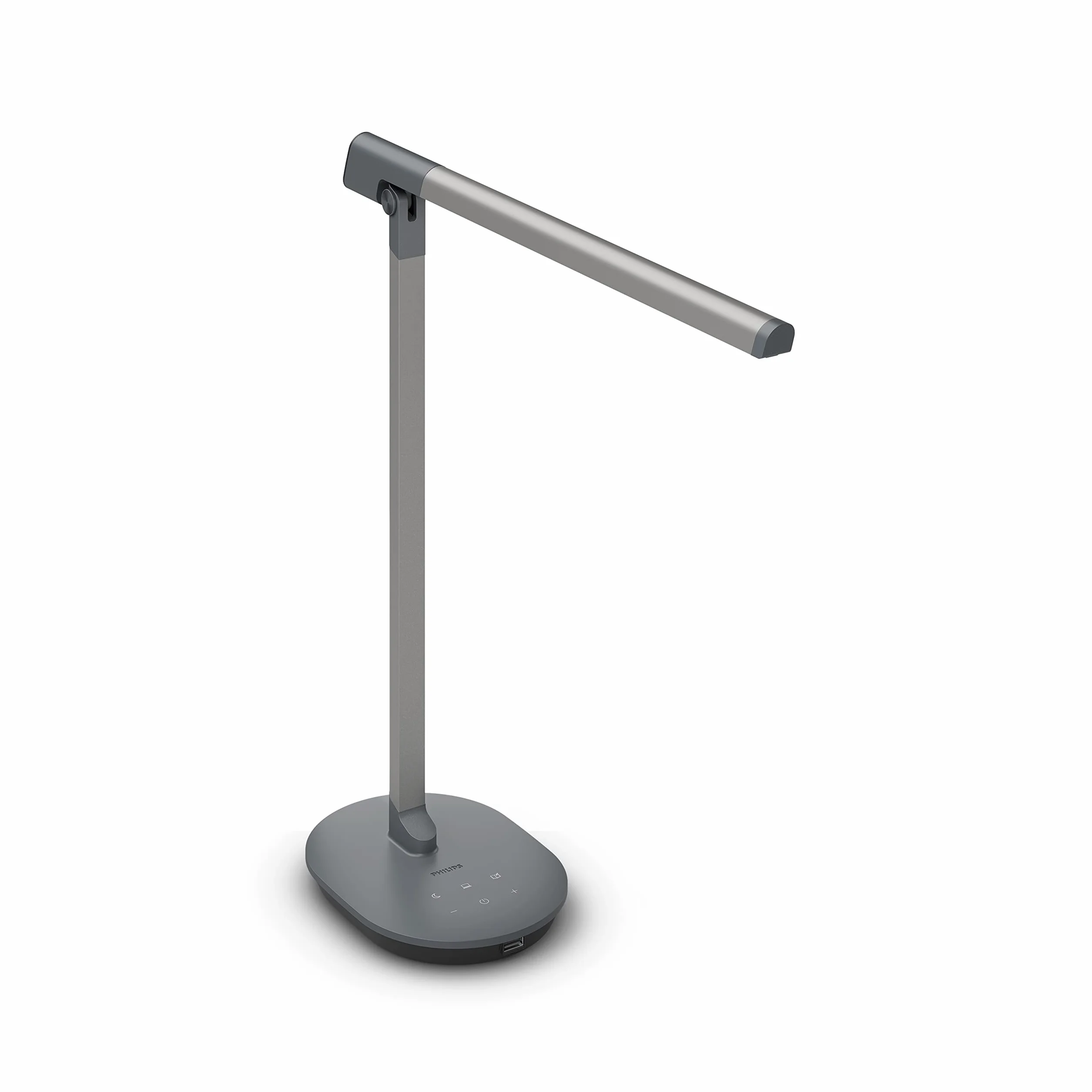 Philips LED Lampka biurkowa Performance Sword DSK610, 14 W, 2700-6500 K, szara, możliwość przyciemniania