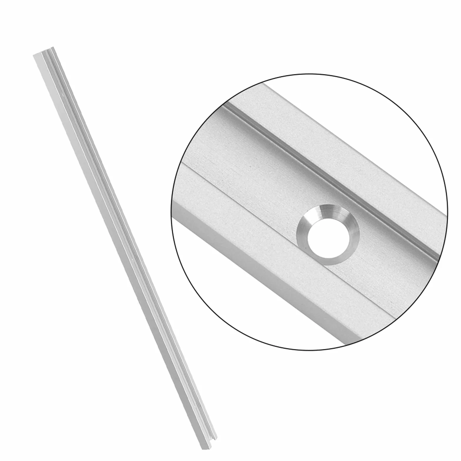 Płyta ślizgowa ze Stopu Aluminium T Tor 800 Mm T Tor Szczelinowy T Płyta ślizgowa Szczelinowa, ze śrubami ze Stali Nierdzewnej Piły Taśmowe do Routerów Prasy Wiertnicze Sklep(0.5m T slot)