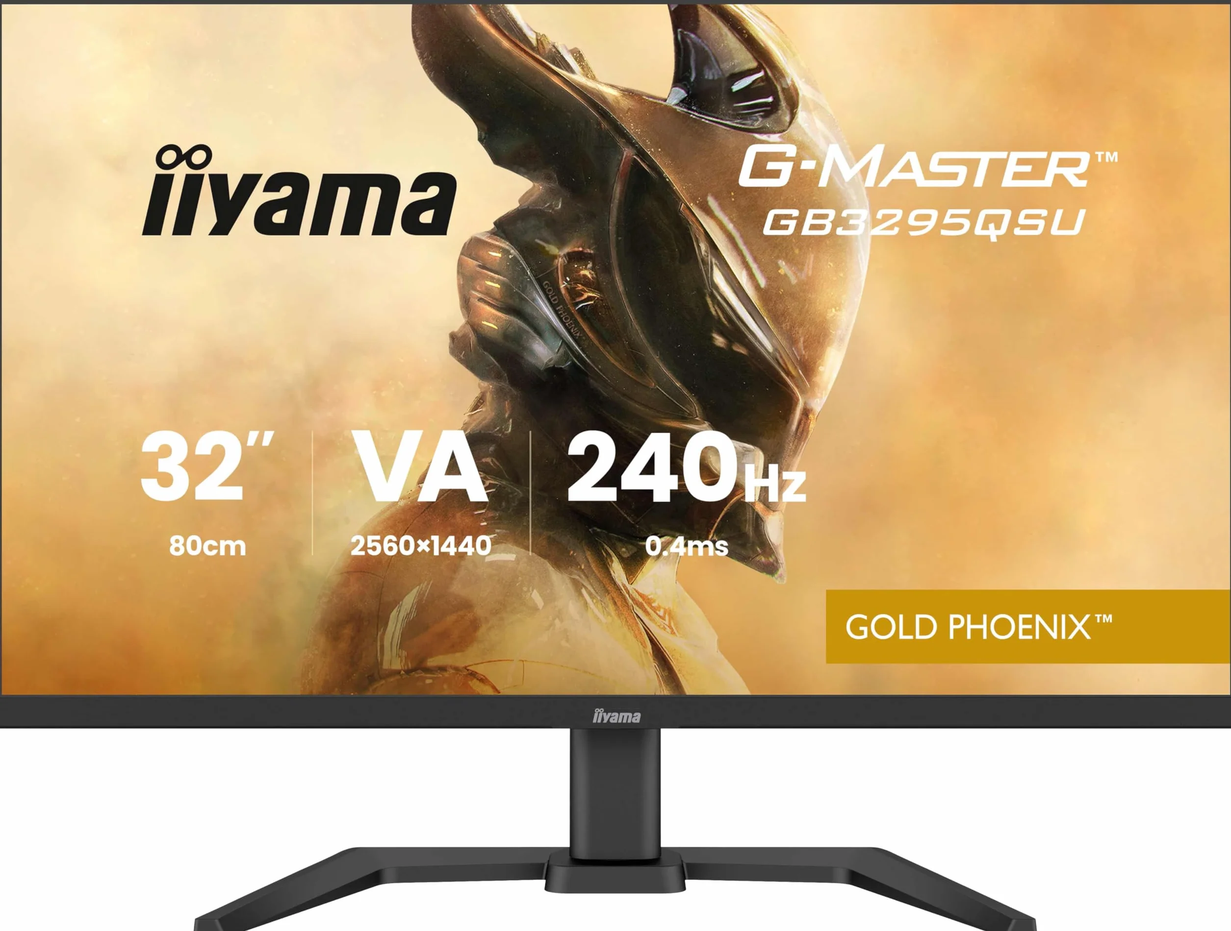 iiyama G-Master GB3295QSU-B1 81.3 cm 240Hz QH, 0,4 ms, AMD FreeSync Premium, 2 x HDMI 2.1,1 x DisplayPort, 4 x koncentrator USB, regulacja wysokości