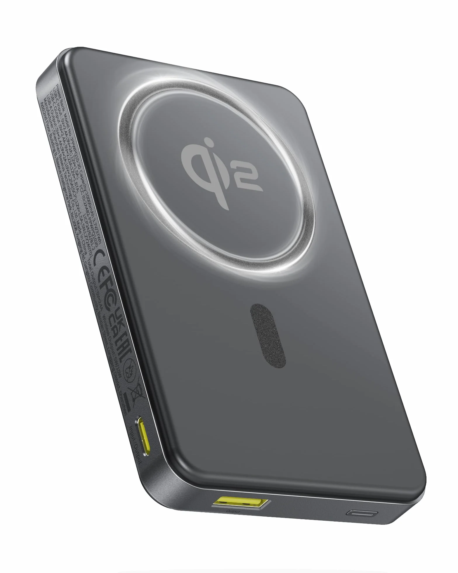 Baseus Power Bank 10 000 mAh, Qi2 Magsafe Powerbank bezprzewodowy 15 W, magnetyczny powerbank do iPhone 16/15/14, mini powerbank PD 22,5 W, szybkie ładowanie, zewnętrzna bateria USB-C, mały, ale