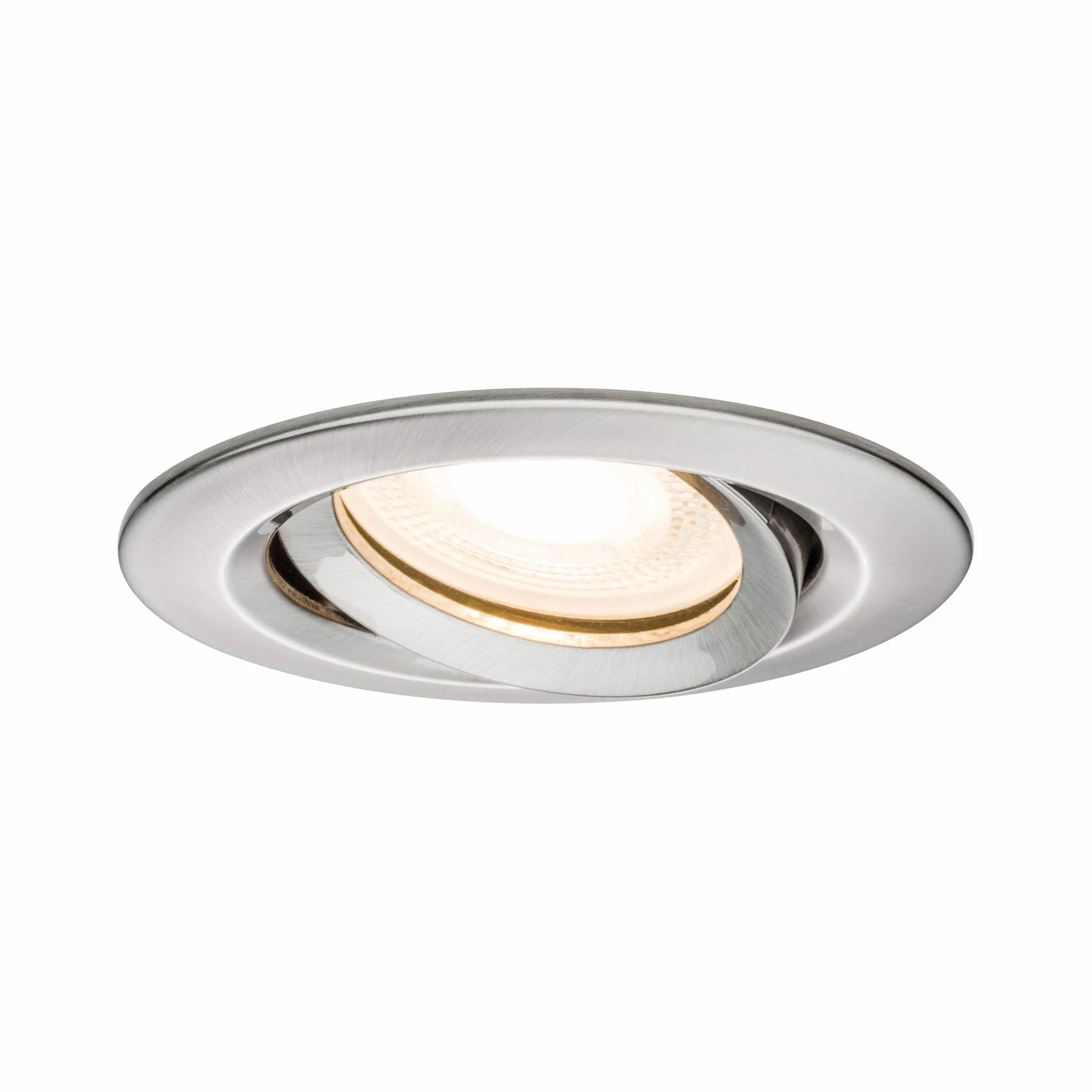 Paulmann 93662 Nova LED oprawa do zabudowy, okrągła,Wychylna, maks. 35W, spot sufitowy, żelazo, bez żarówki, rama montażowa, GU10 lub GU5,3
