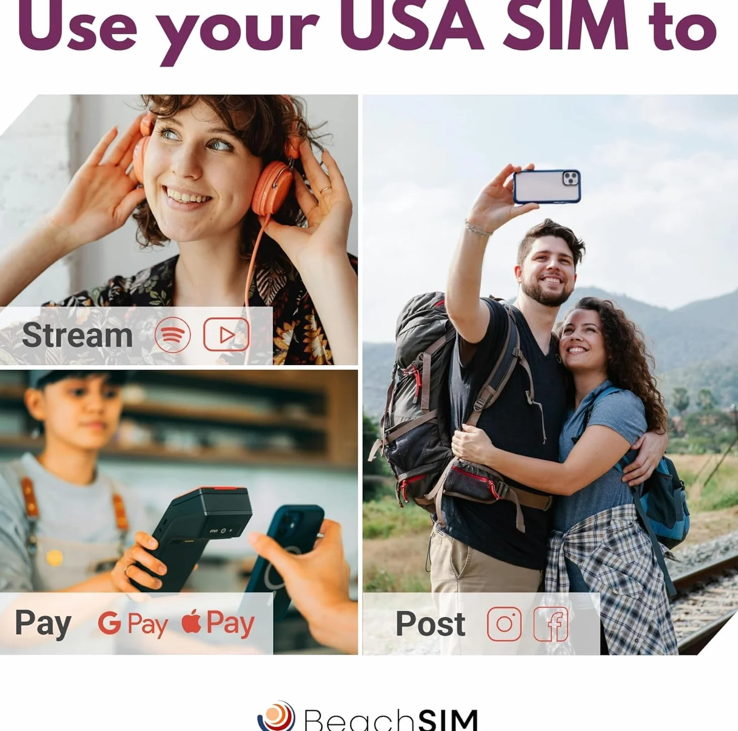 Karta SIM USA 30 dni 10GB danych 4G/5G transmisja danych