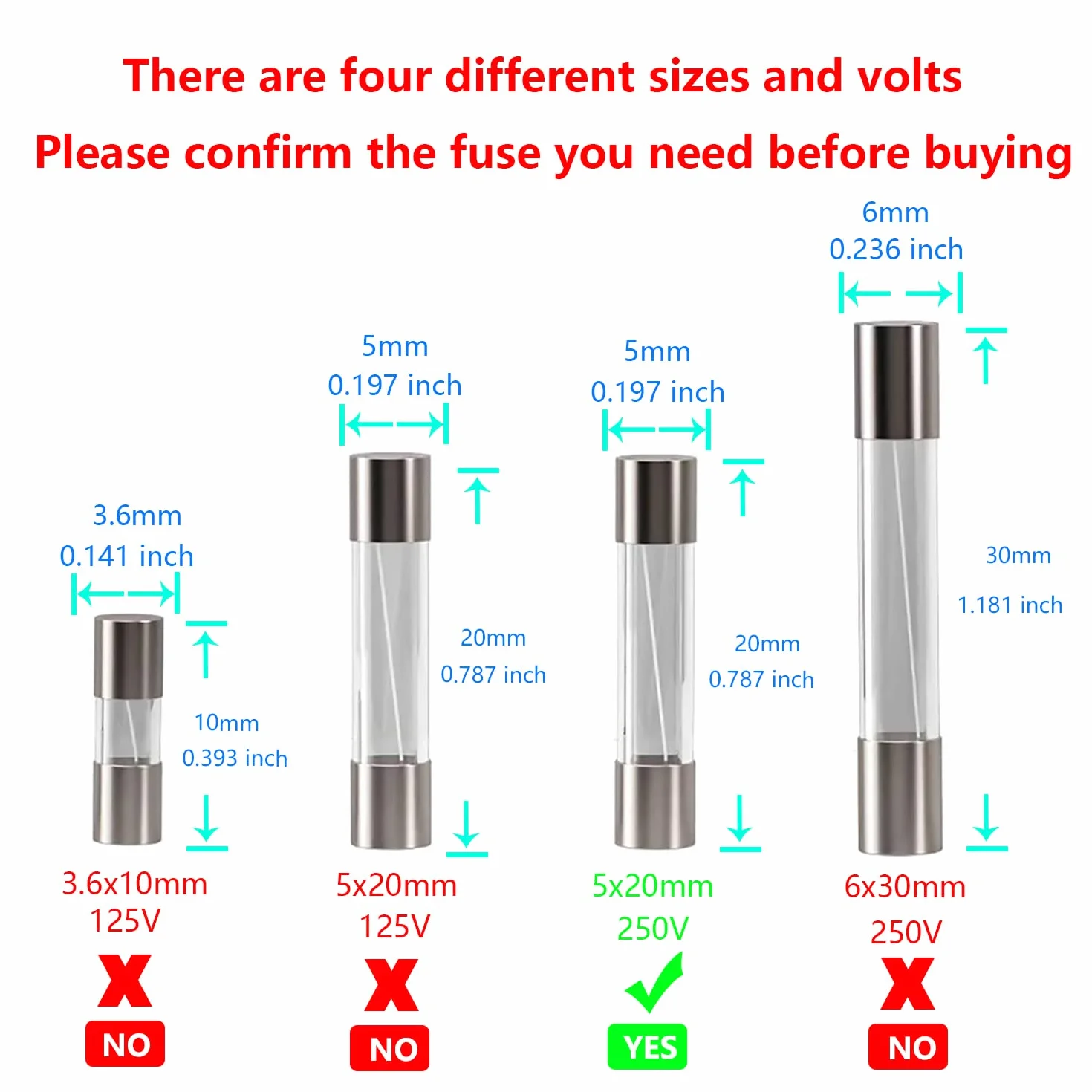 T1AL250V 20 sztuk 5x20mm bezpiecznik ze szkła wolno topiącego 1A 250V 0,2 x 0,78 cala bezpiecznik opóźniający