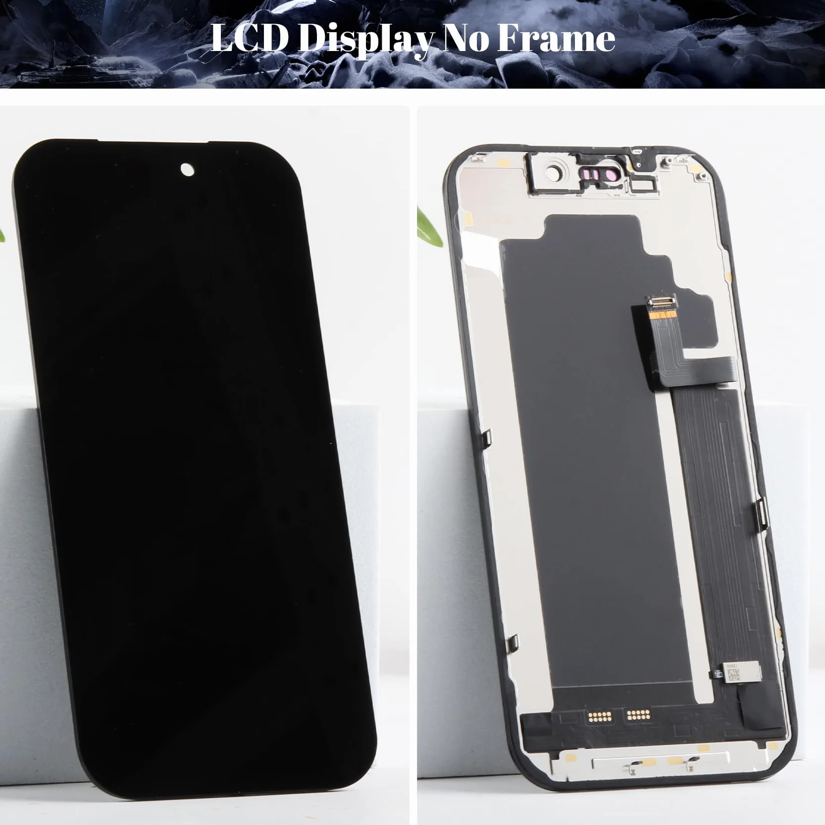 iPhone 17 Pro ekran LCD zamiennik czarny 6,7-calowy wyświetlacz COF Digitizer rama montaż 3D Touch Face ID True Tone HD+ zestaw naprawczy