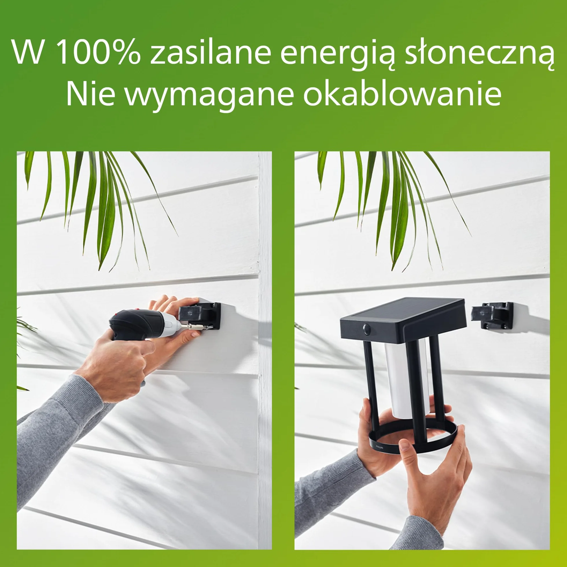 Philips Zewnętrzna Lampa Solarna Philips Fyve, 1.5 W, 2700 K, Czarna, Ip44 Pogodoodporność