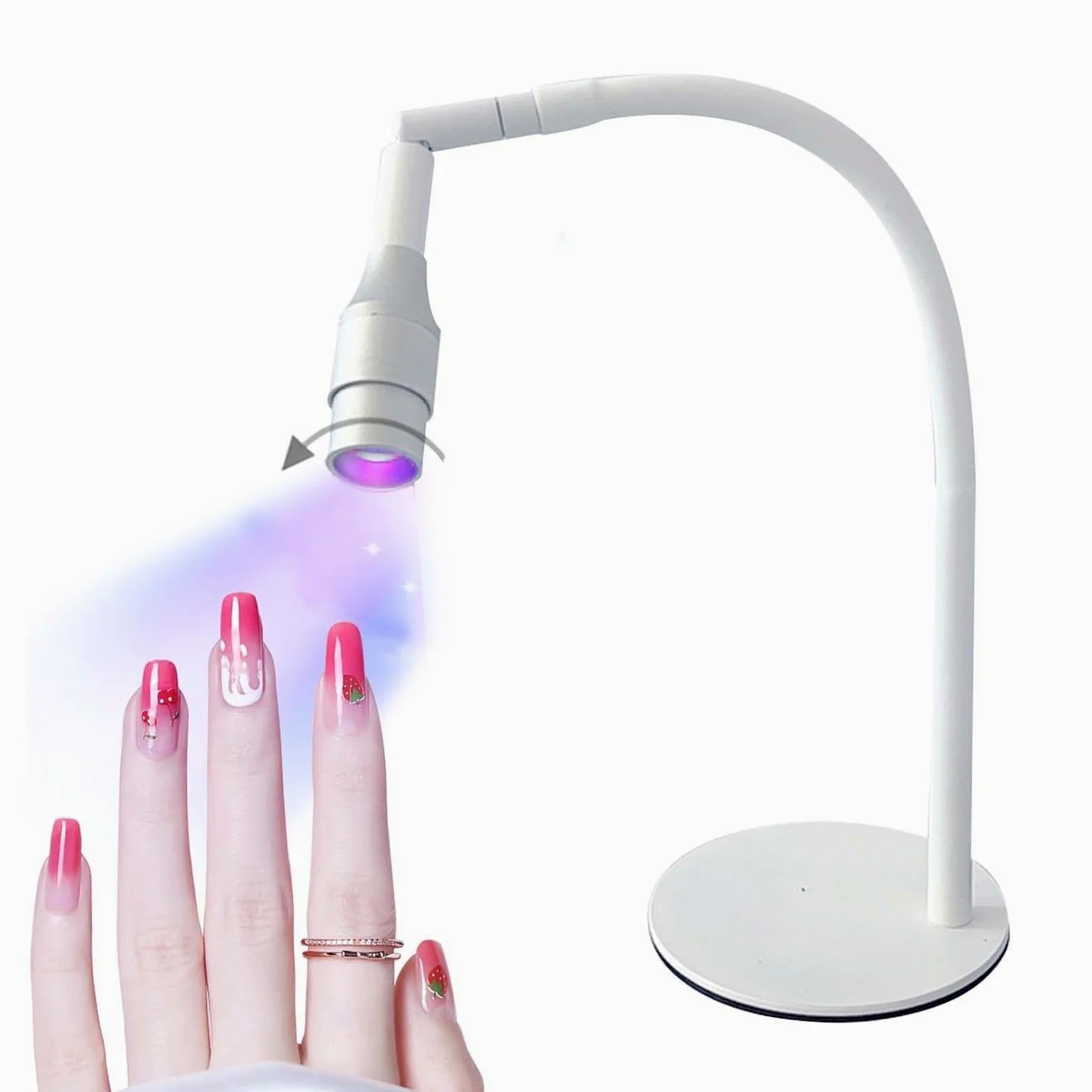 5 W Lampa Do Suszenia LakieróW żElowych, Lampa Do Utwardzania BłYskowego Z Obrotową Szyjką Typu GęSia Szyja, Lampa Do Suszenia LakieróW żElowych, Regulacja WielkośCi Plamki