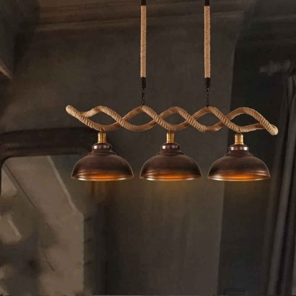 Lampa wisząca ze starego metalu