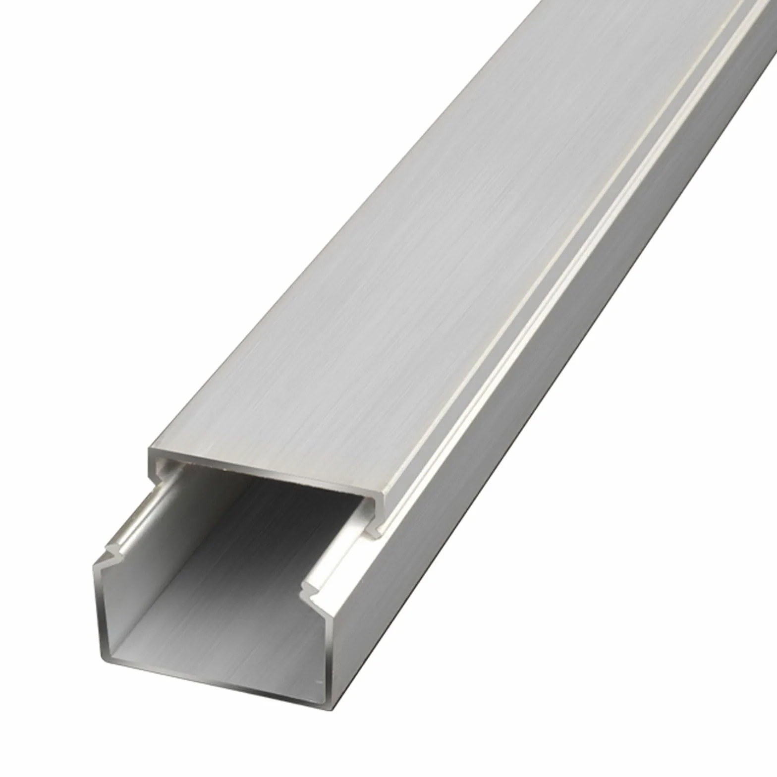 Zestaw korytek kablowych, aluminiowy kanał do wydajnego zarządzania kablami i organizacji, otwarty ogranicznik przewodów do domowego biura, 60 mm x 40 mm, 5 szt