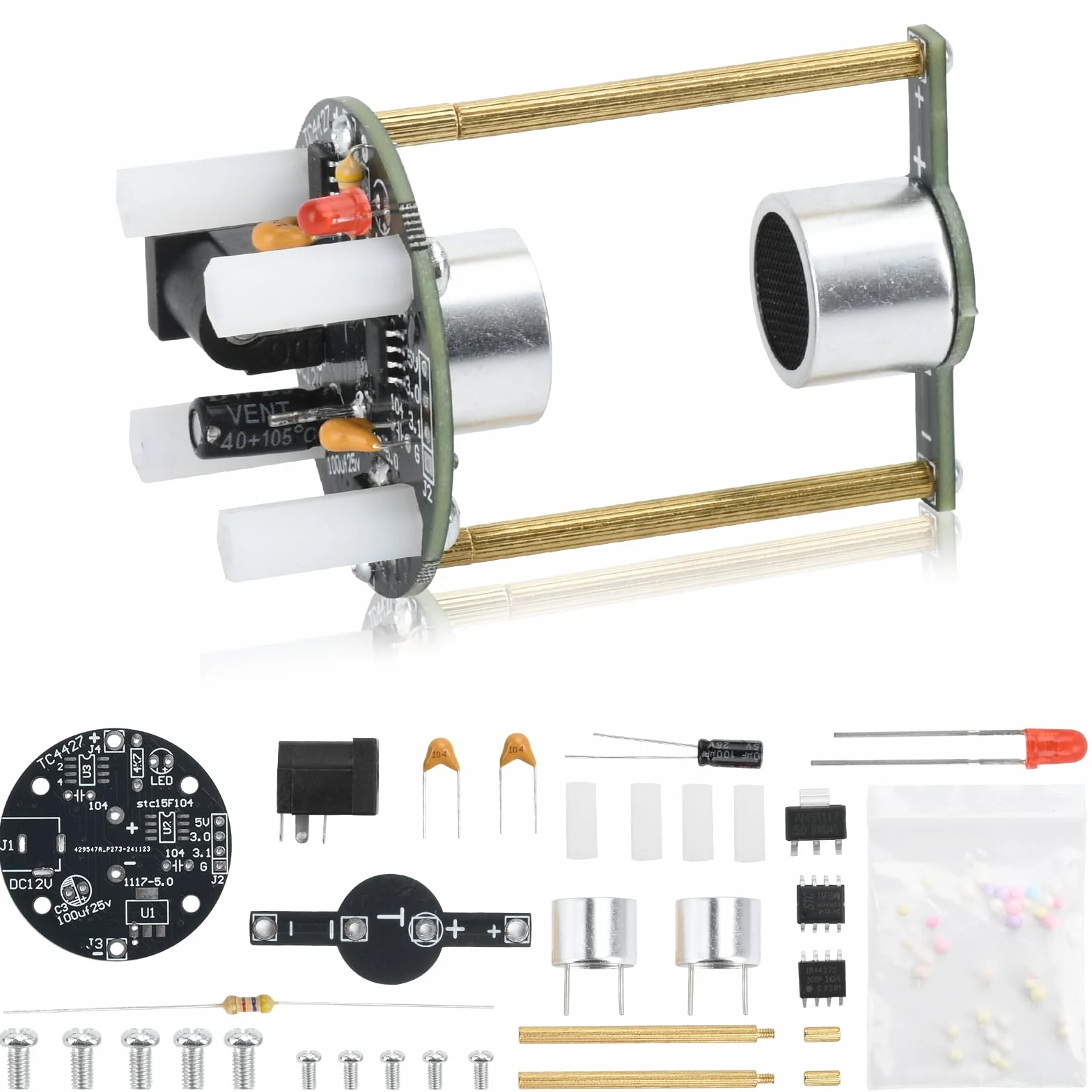 Heemol Levitator DIY zestaw do lutowania ultradźwiękowego zawieszenia, fala stojąca, kontroler lutowania, zestaw do samodzielnego montażu do nauki pedagogicznej.