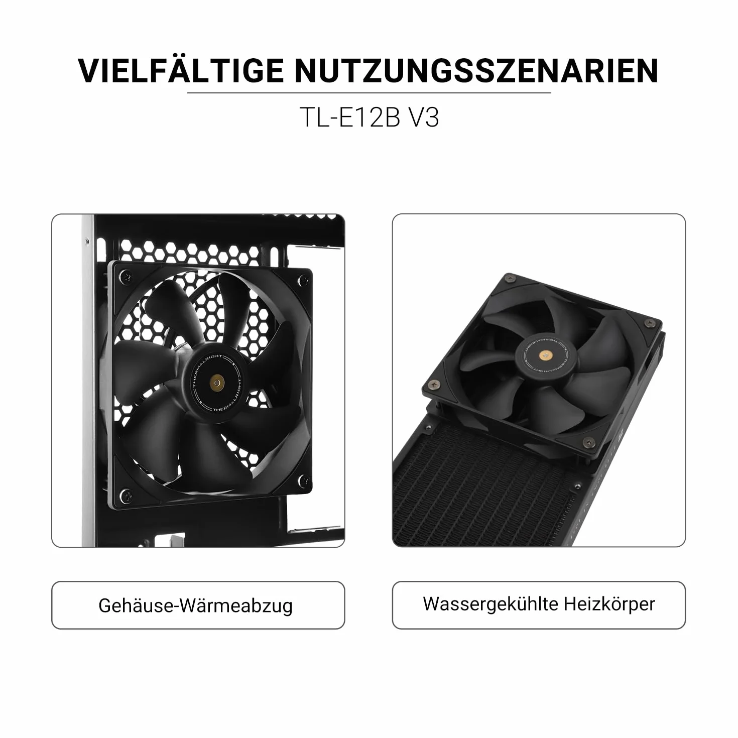 Thermalright TL-E12B V3 wentylator chłodzący CPU 120 mm 2000 obr./min ARGB