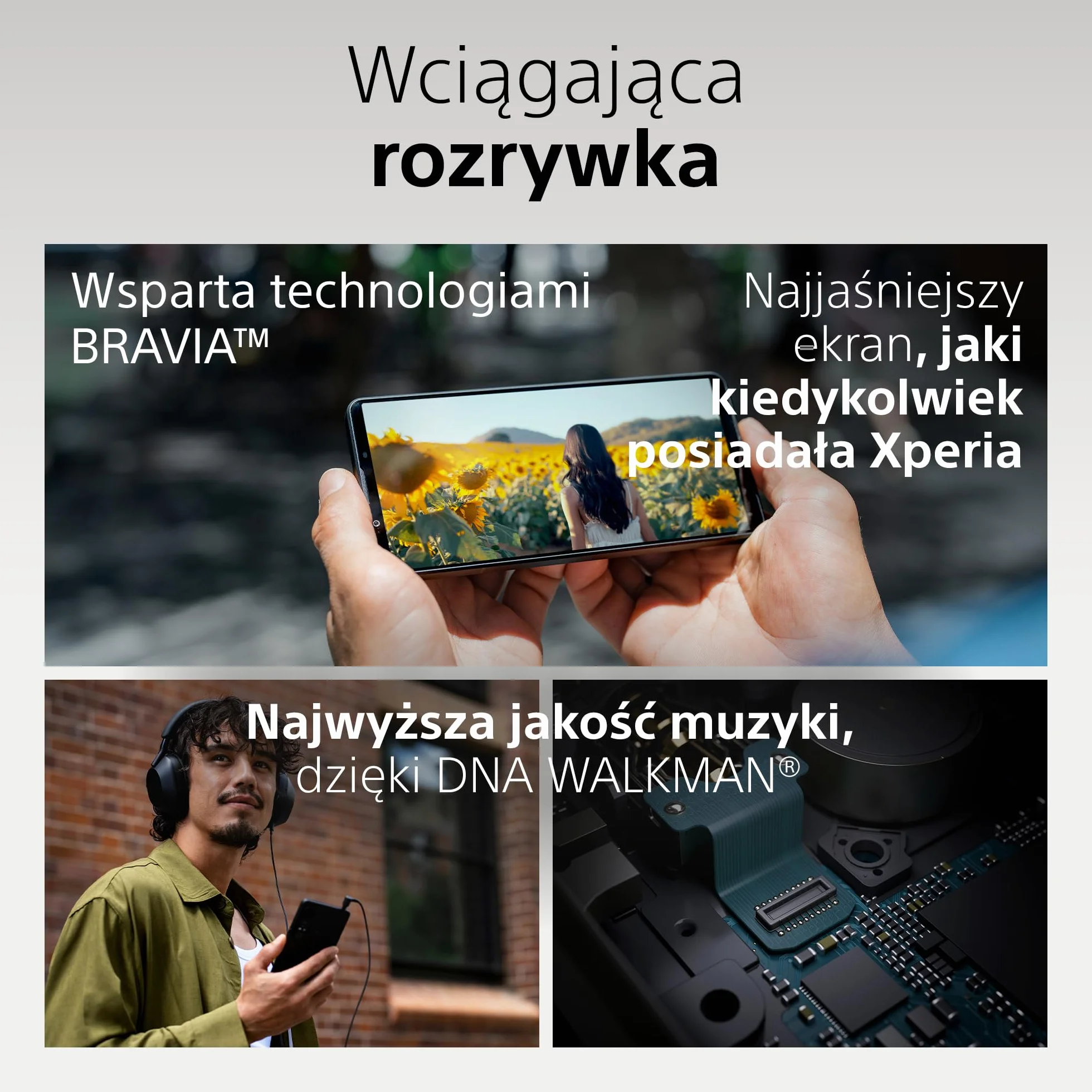 Sony Xperia 1 VII Czarny superszerokokątny przetwornik Xperia Intelligence 2 dni baterii