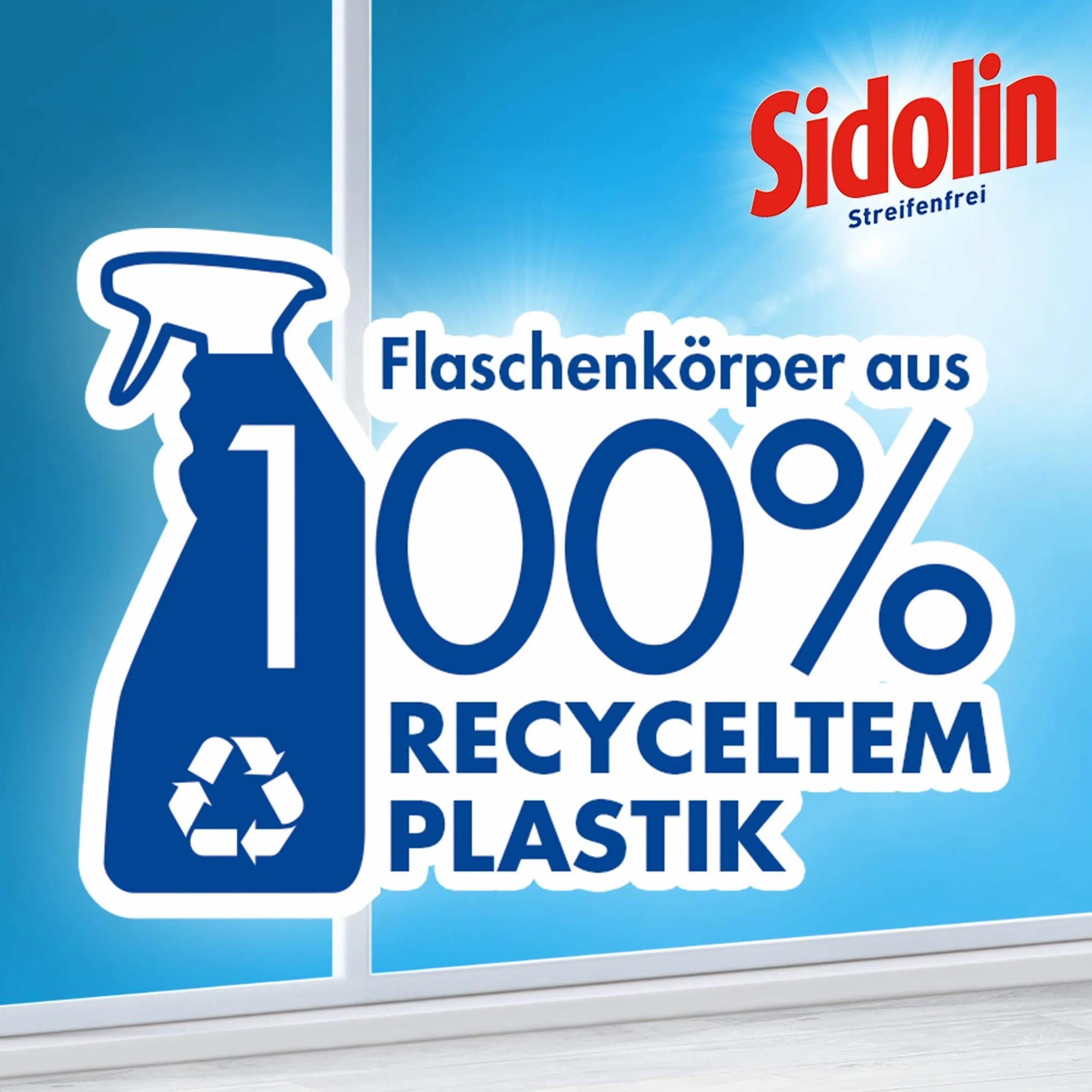 Sidolin Cytrusy, środek do czyszczenia szkła, 500 ml, butelka z rozpylaczem, dla doskonałego, promiennego połysku i przeciwko mikropęknięciom