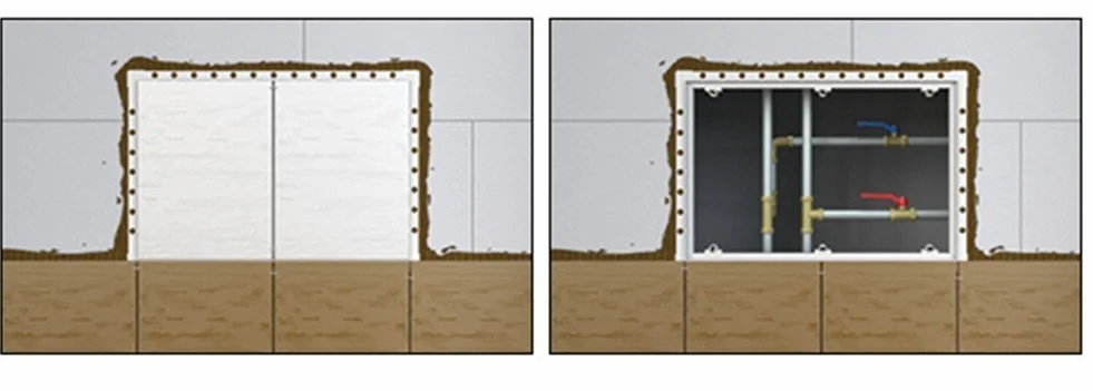 Drzwi rewizyjne klapa rewizyjna magnetyczna z możliwością kafelkowania: 600 x 300 mm