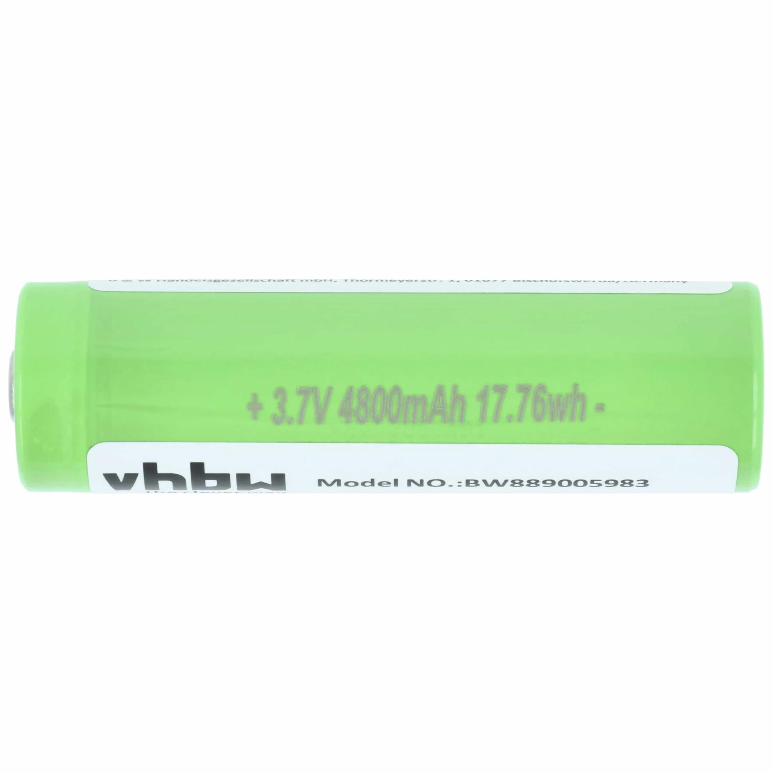 vhbw 3 x akumulator kompatybilny z Olight Seeker 2 Pro, 4 Pro, 3 Pro, 2 latarki czołowe (4,8 Ah, 3,7 V, litowo-jonowy)