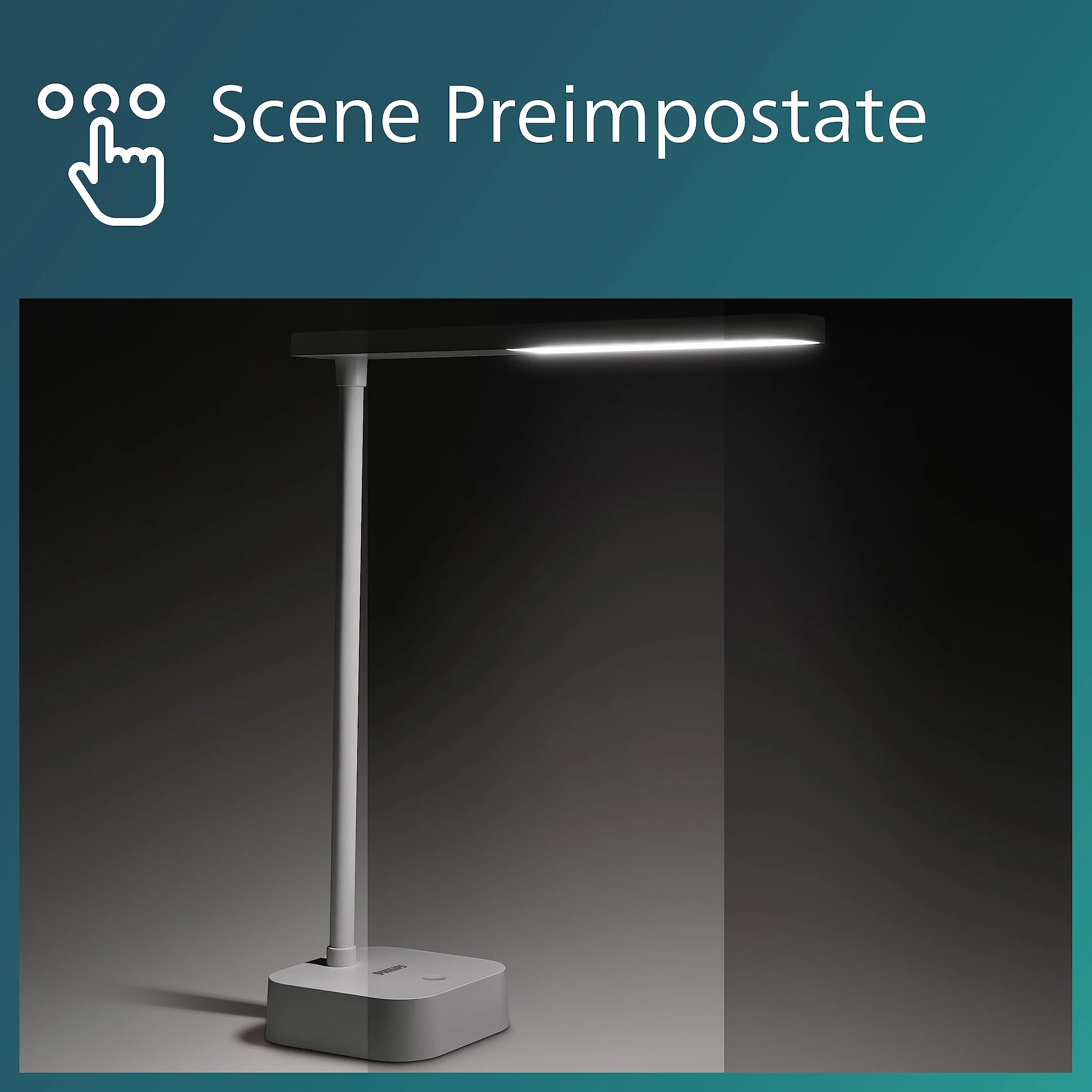 Philips LED Lampka biurkowa Performance Tilpa DSK212, 5 W, 5000 K, biała, możliwość przyciemniania, USB