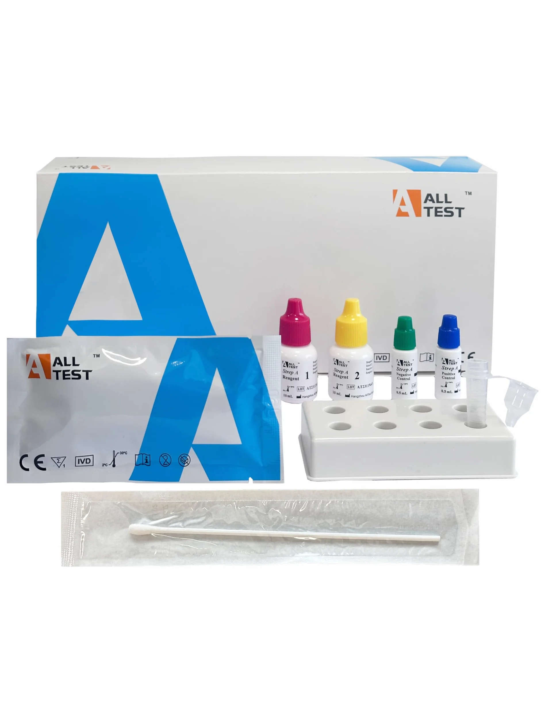 ALLTEST Streptococcus Test A Rapid Test Houses (wymaz z gardła) 20 sztuk