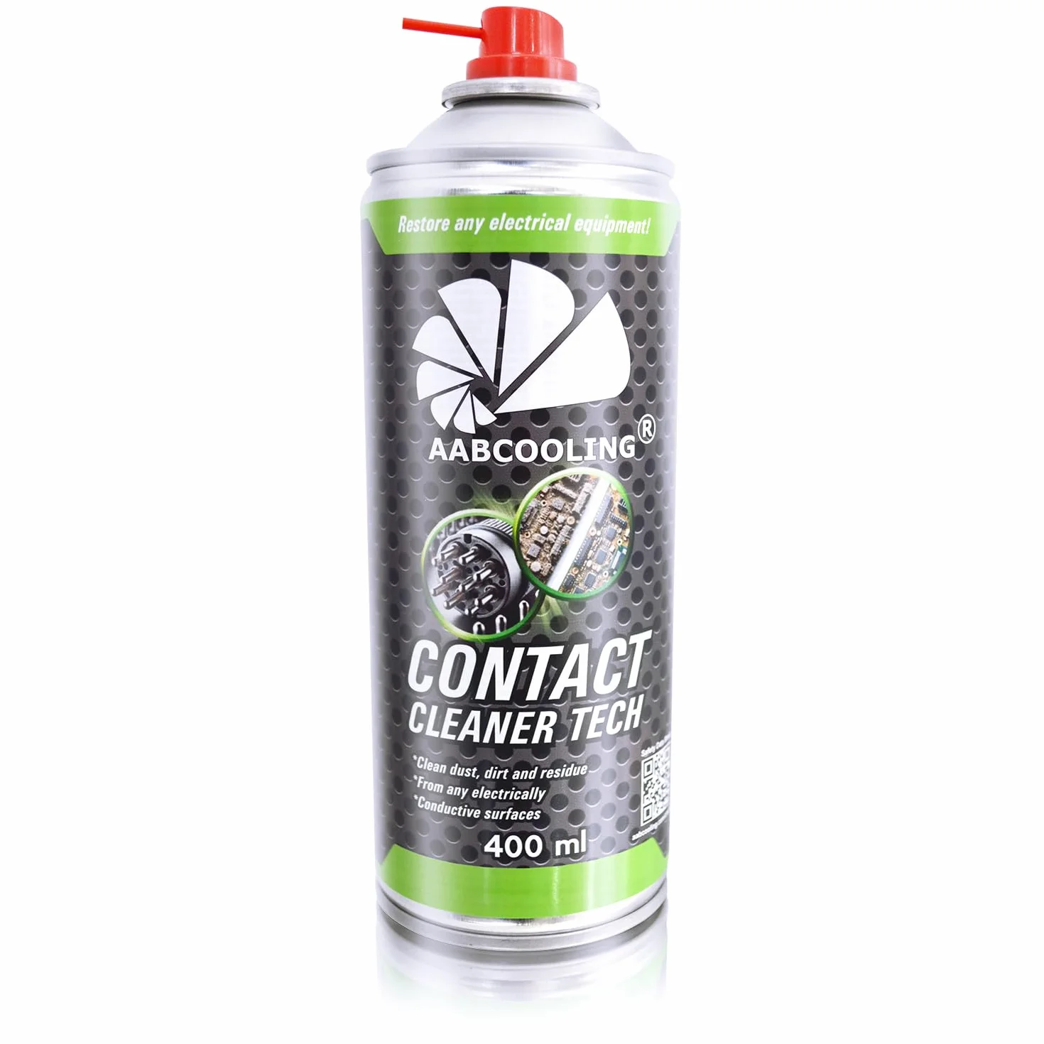 AABCOOLING Contact Cleaner 400ml – Uniwersalny środek czyszczący do domu, warsztatu i samochodu, usuwa tłuszcz, kurz i zabrudzenia – szybkoschnący spray do czyszczenia elektryki i elektroniki