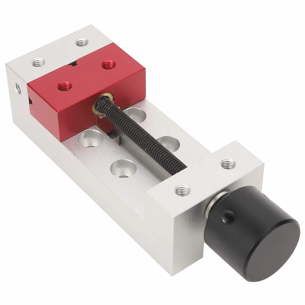 Wiertarka Płaskie Imadło, 50mm Mini Aluminiowy Zacisk Stołowy Mechanik Maszynowy Imadło Stołowe do Biżuterii Orzech Atomowy Naprawa Zegarków Klip DIY