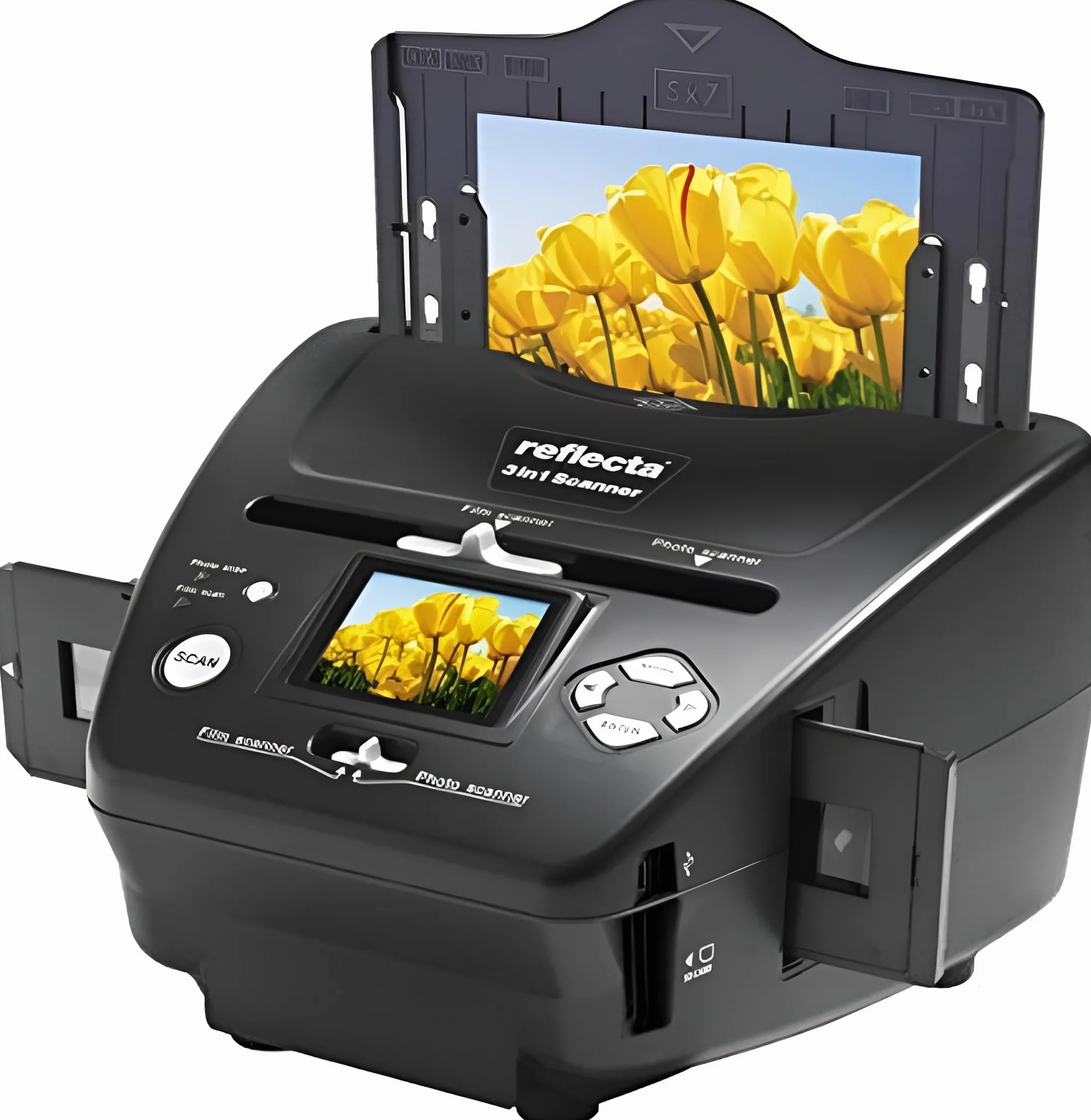 Reflecta Skaner do filmów 64220 1800 DPI 24 bity LCD 6,1 cm