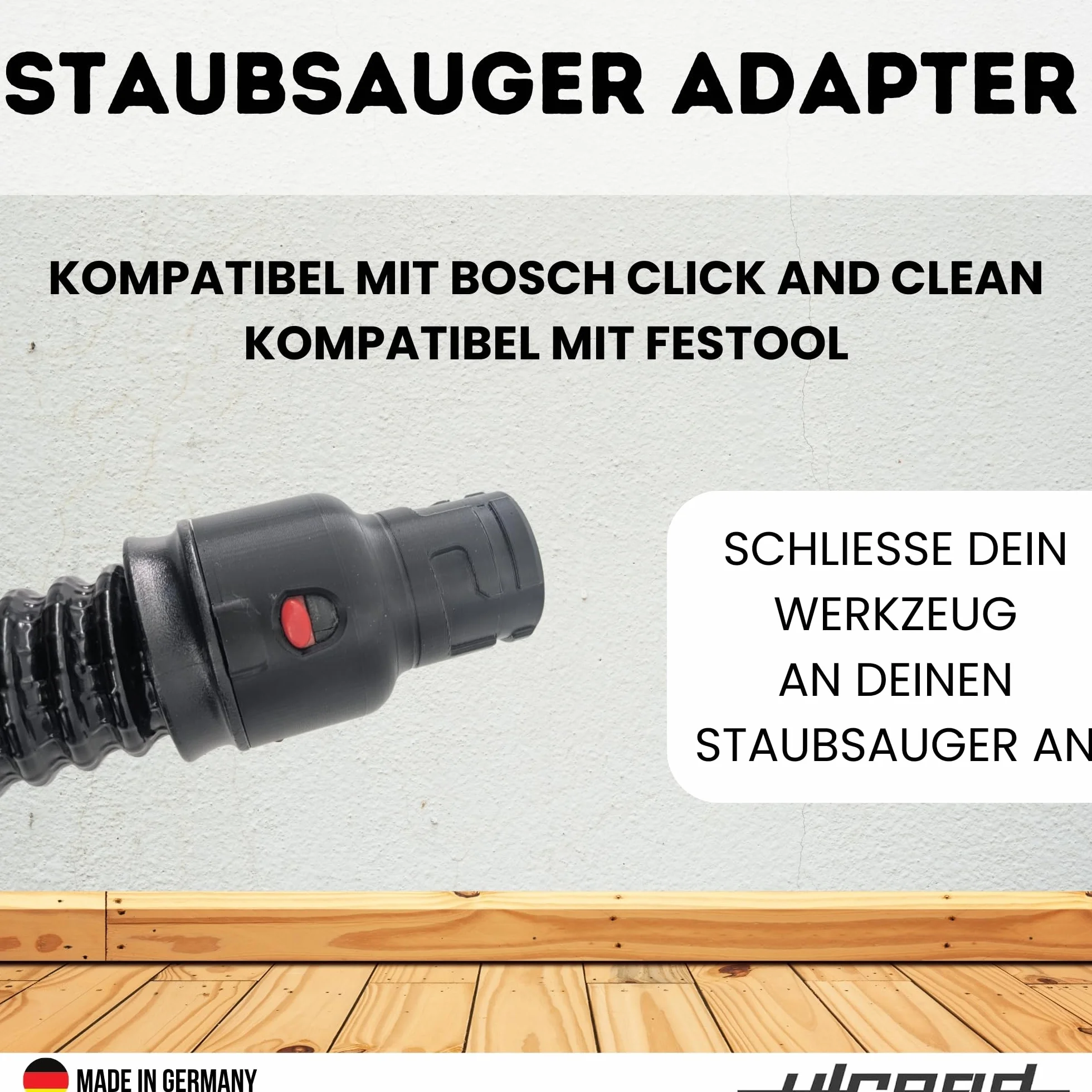 Kompatybilny z Bosch Click and Clean adapter do odkurzacza dla Festool D27 pił, szlifierek, urządzeń szlifierskich, szlifierek mimośrodowych, akcesoria do odsysania C35