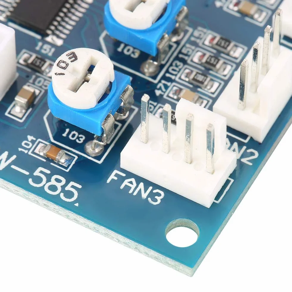 Sterownik wentylatora PC DC 12V PWM czteroprzewodowy regulator prędkości