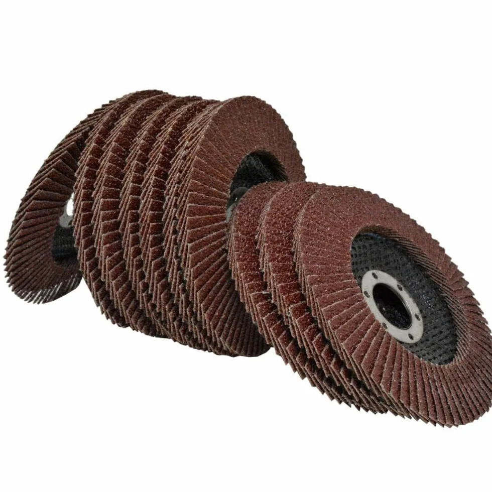 10 sztuk tarcz listkowych do szlifierki kątowej 4,5" - ziarnistość 40 60 80 100 120, tlenek glinu związany żywicą Premium(60grit)