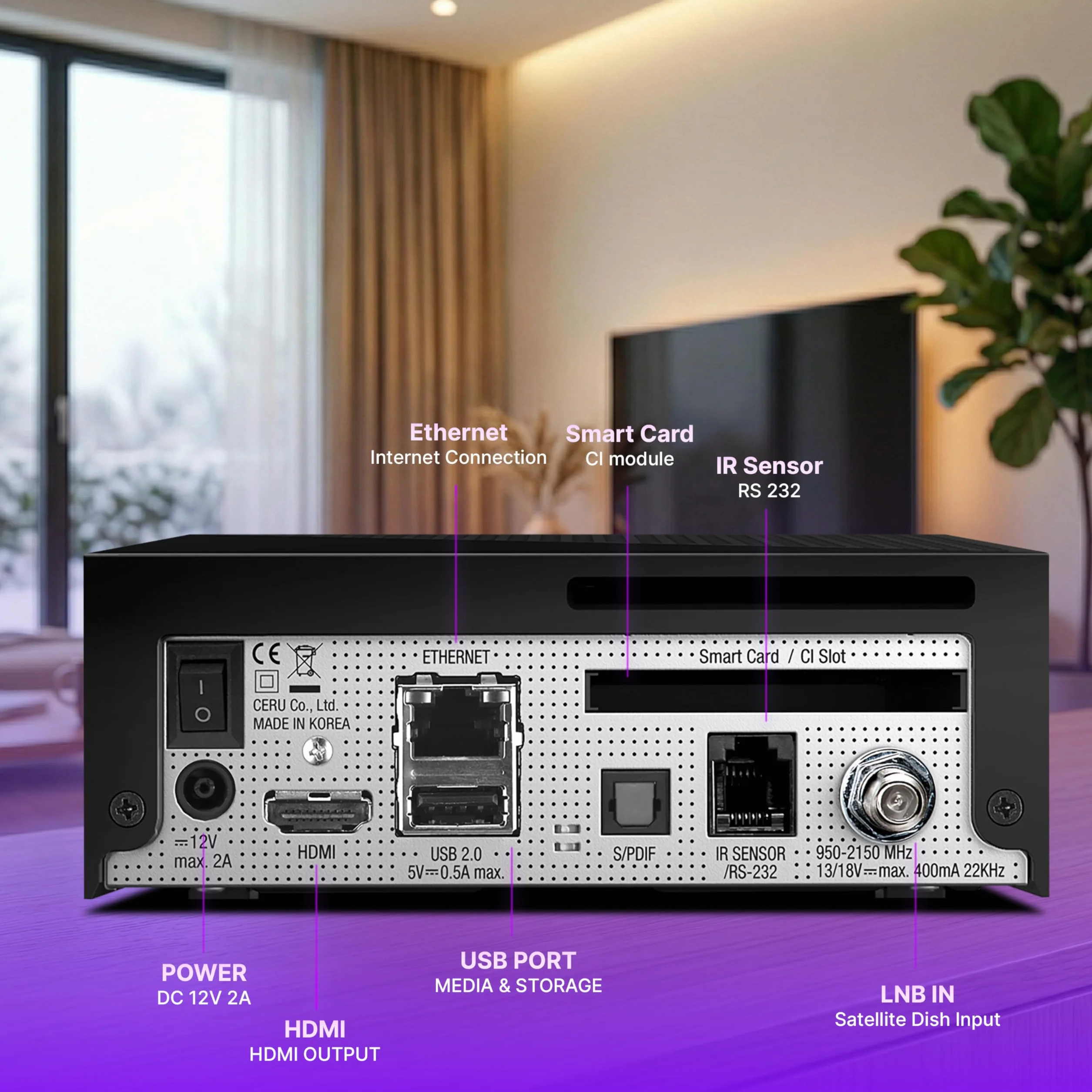 VU+ Zero 4K Odbiornik Satelitarny DVB-C/T2