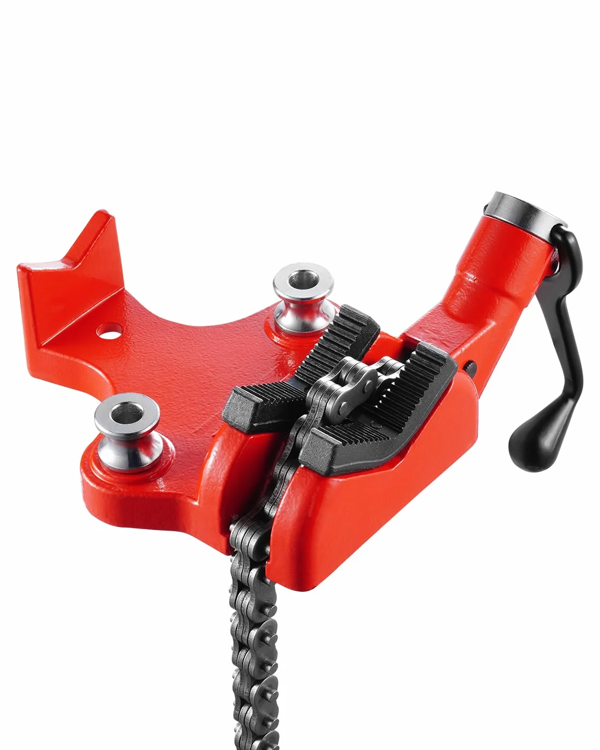 VEVOR Imadło do rur łańcuchowych, pojemność rury 6,35-152,4 mm, wytrzymały łańcuch 710 mm i podstawa żeliwna, zacisk rurowy w jakości przemysłowej do prac hydraulicznych, napraw samochodowych, obróbki