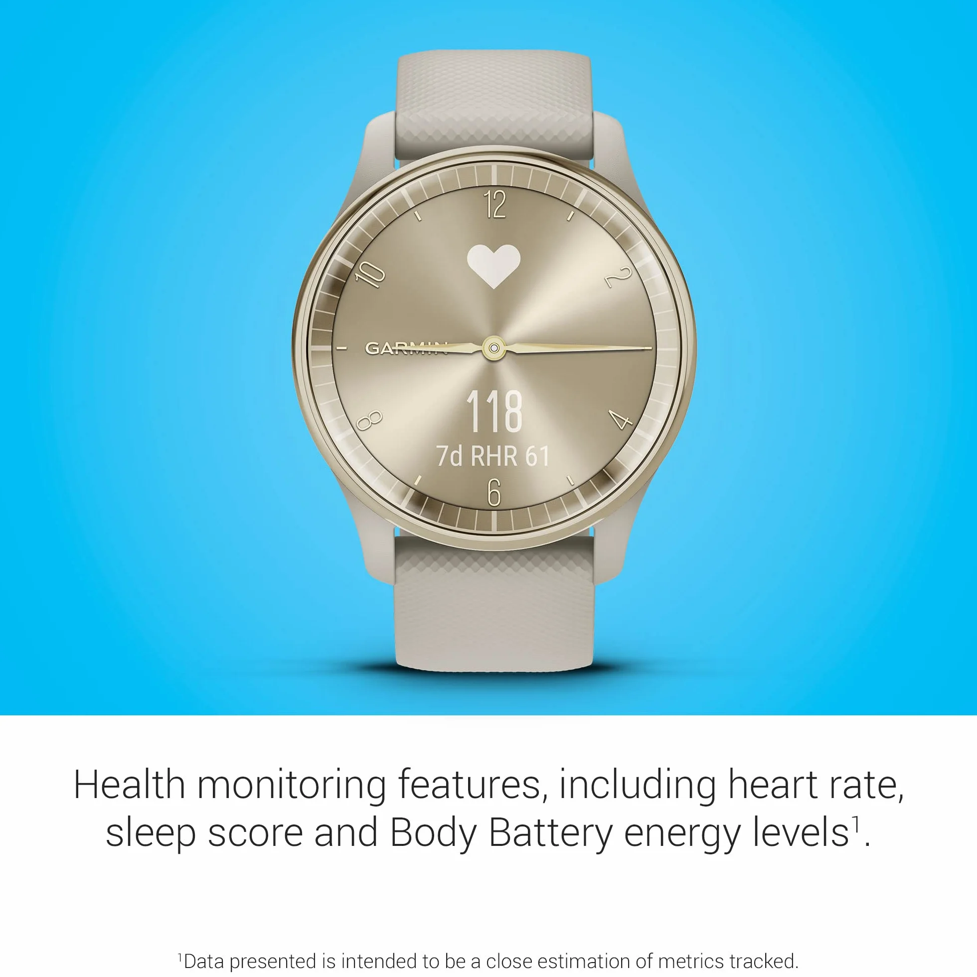 Garmin vivomove Trend Hybrydowy Smartwatch Francuski Szary