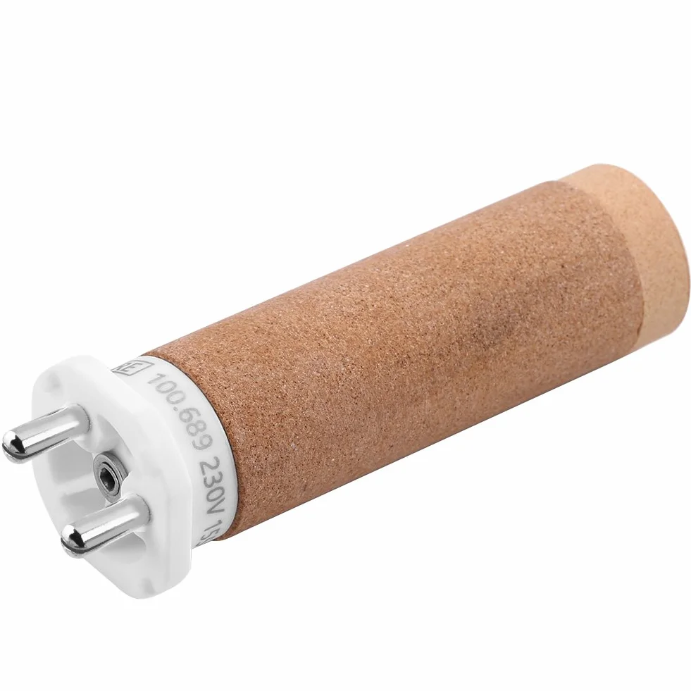 Leister 100.689 Element Grzejny, Rura Grzewcza 230V 1550W Wypalanie Ceramiczne 100.689 Oryginalny Zamiennik Elementu, Do Ręcznego Pistoletu Na Gorące Powietrze Triac-S Plastikowy Pistolet Spawalniczy