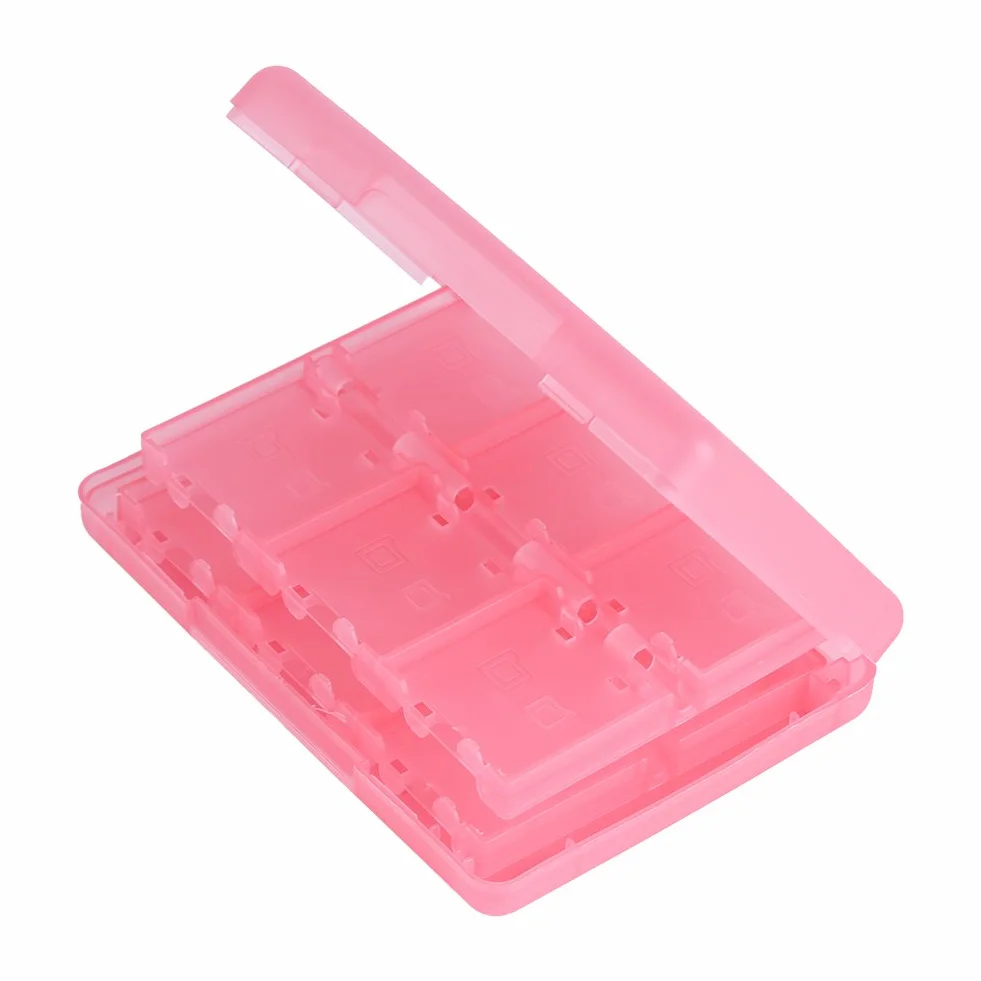 VIFER etui na karty pamięci do gier Nintendo 3DS DSL DSI LL plastikowe pudełko różowy