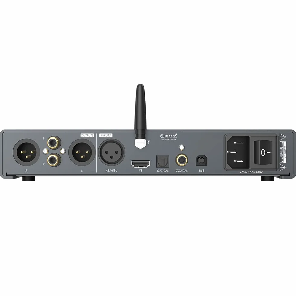 LOXJIE D40 Pro, dekoderowy wzmacniacz słuchawkowy, ES 9039MS Pro Chip, MQA Full dekoder, obsługa transmisji DSD, OPA1612, XU-316, Bluetooth 5.0, z pilotem zdalnego sterowania