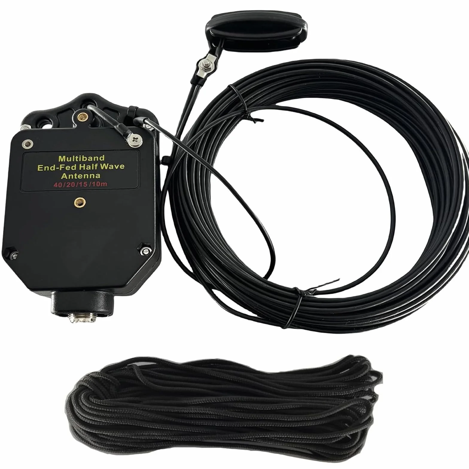 JYR4010-150W antena półfalowa, antena krótkofalowa 150 W, do radiu amatorskiego, 4-pasmowy drut (10 m/15 m/20 m/40 m), aluminium 1:64 bez regulacji