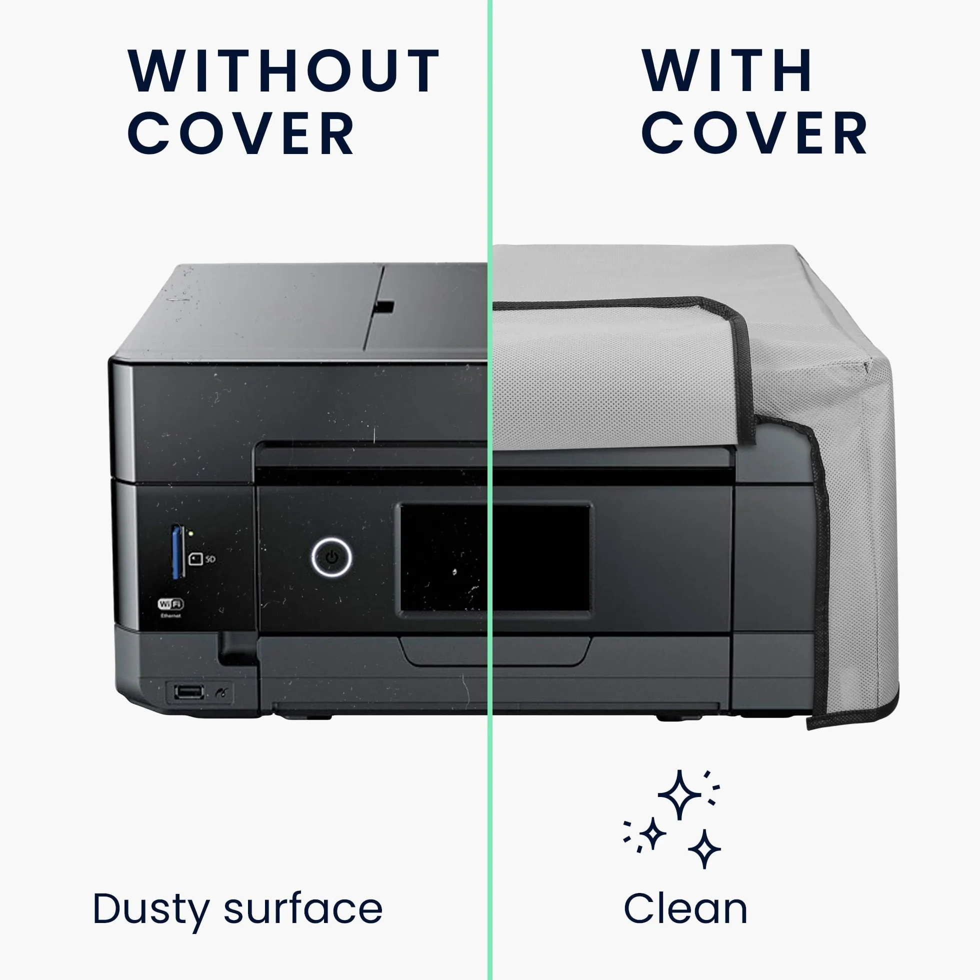 kwmobile Obudowa kompatybilna z Epson XP-7100 - Osłona przeciwpyłowa drukarki - Jasnoszara