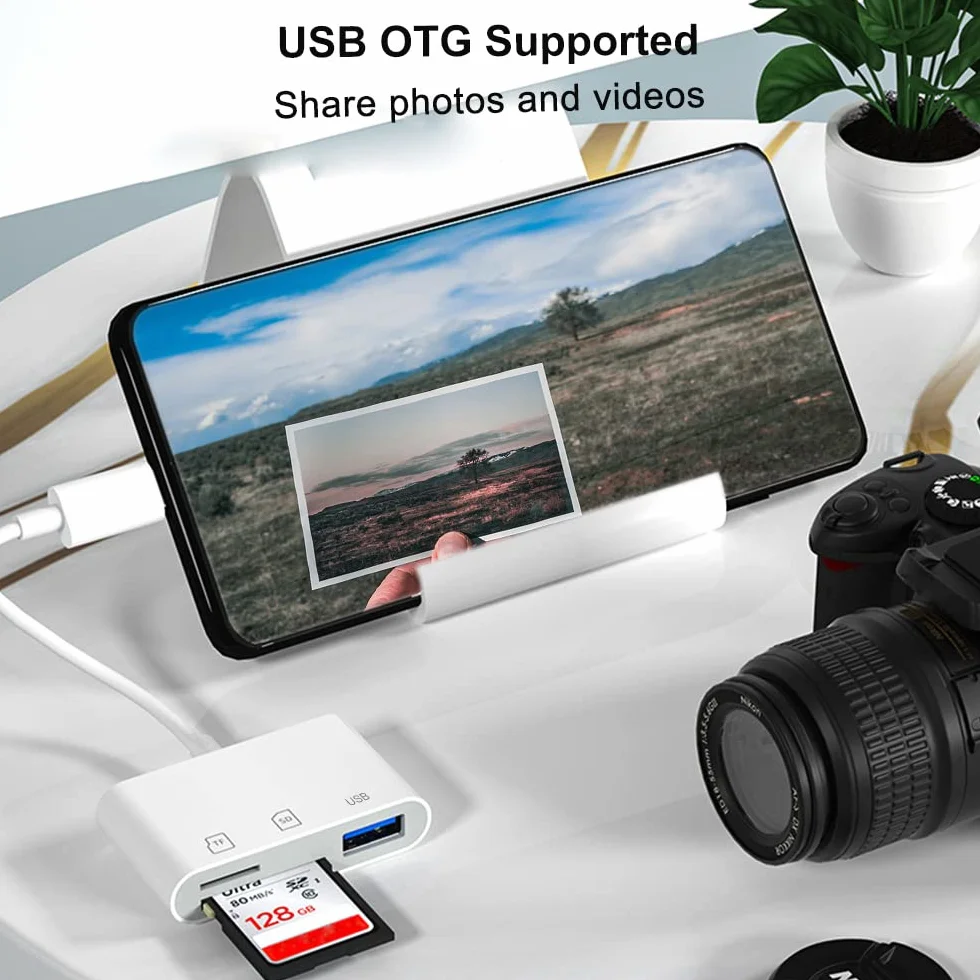 Czytnik kart SD micro SD USB C adapter pamięci kompatybilny MacBook iPhone iPad Samsung Galaxy Laptop