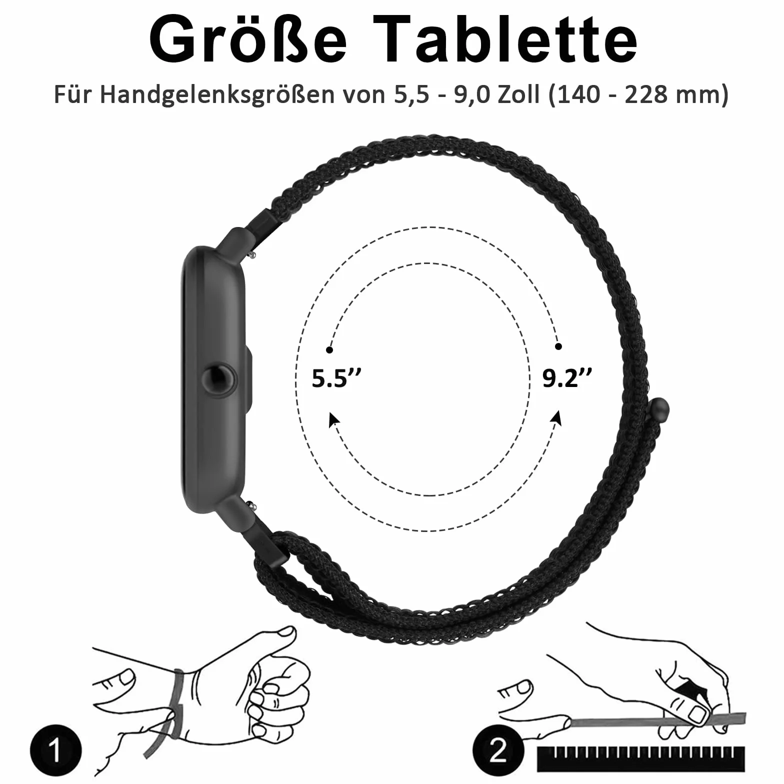 AK Pasek do zegarka Garmin Vivoactive 5 / Vivoactive 3, 20 mm Quick Release, nylonowy pasek zamienny do Garmin Vivoactive 5/Vivoactive 3/Forerunner 55/245/645 dla kobiet i mężczyzn