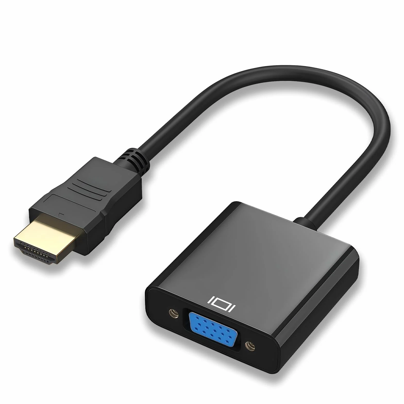 Przejściówka HDMI na VGA, konwerter jednokierunkowy do laptopa, monitora, projektora