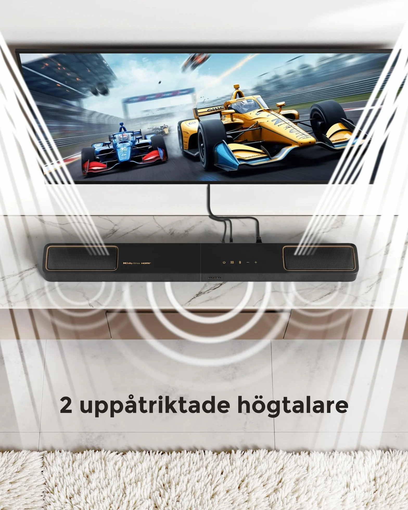 ULTIMEA Skywave F40 Boom 5.1.2ch Soundbar Dolby Atmos Bezprzewodowy subwoofer 460 W HDMI eARC BT 5.4