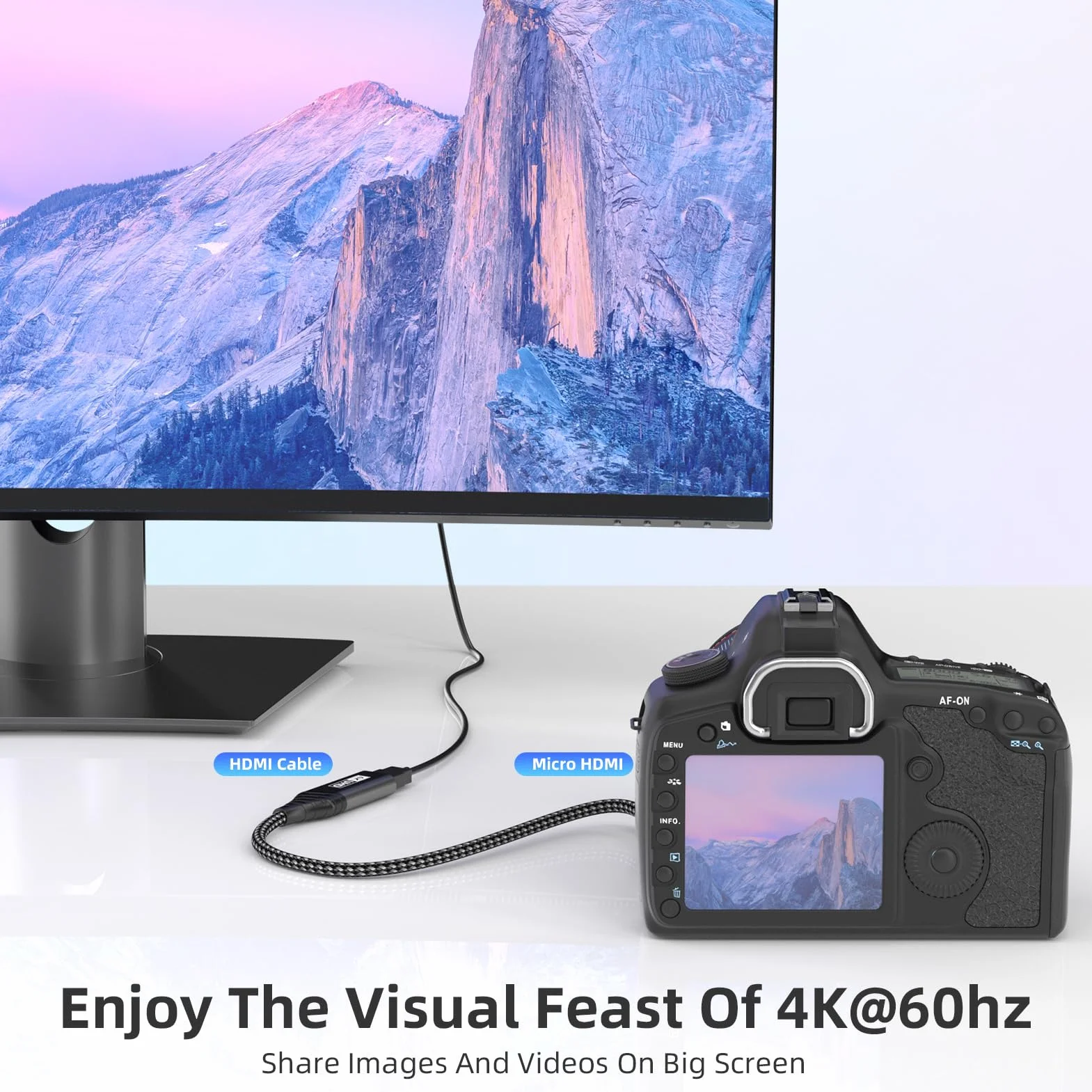Adapter Micro HDMI na HDMI 4K 60Hz 3D 1080P Typ D do A kabel obsługuje Ethernet HDR ARC kompatybilny z Raspberry Pi 5/4 Hero A6300 A6400 Yoga
