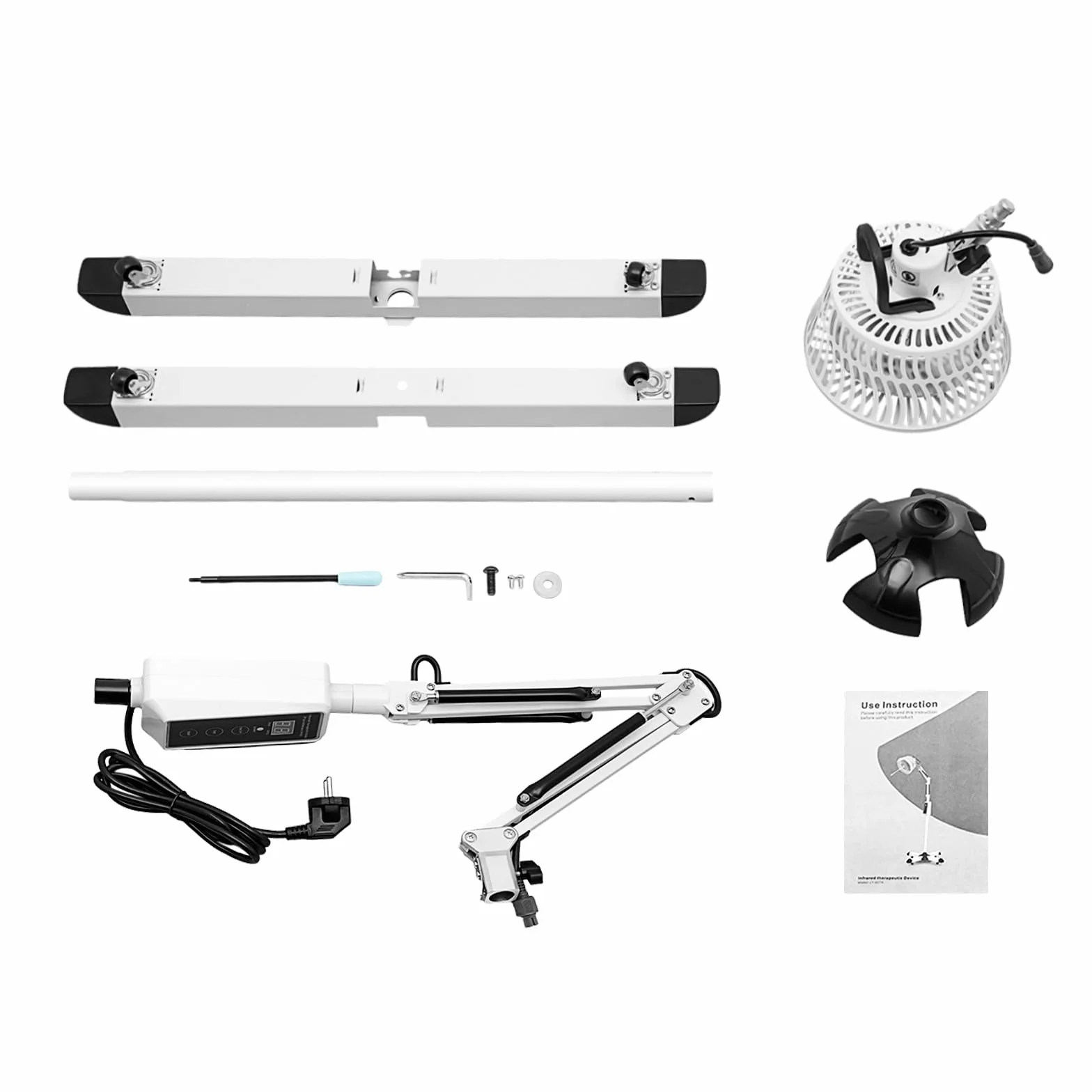 Lampa na podczerwień 300 W, terapia cieplna na podczerwień, 220 V, TDP lampa na podczerwień, obrót o 360°, terapia światłem podczerwonym, lampa z czerwonym światłem przed przeziębieniem i