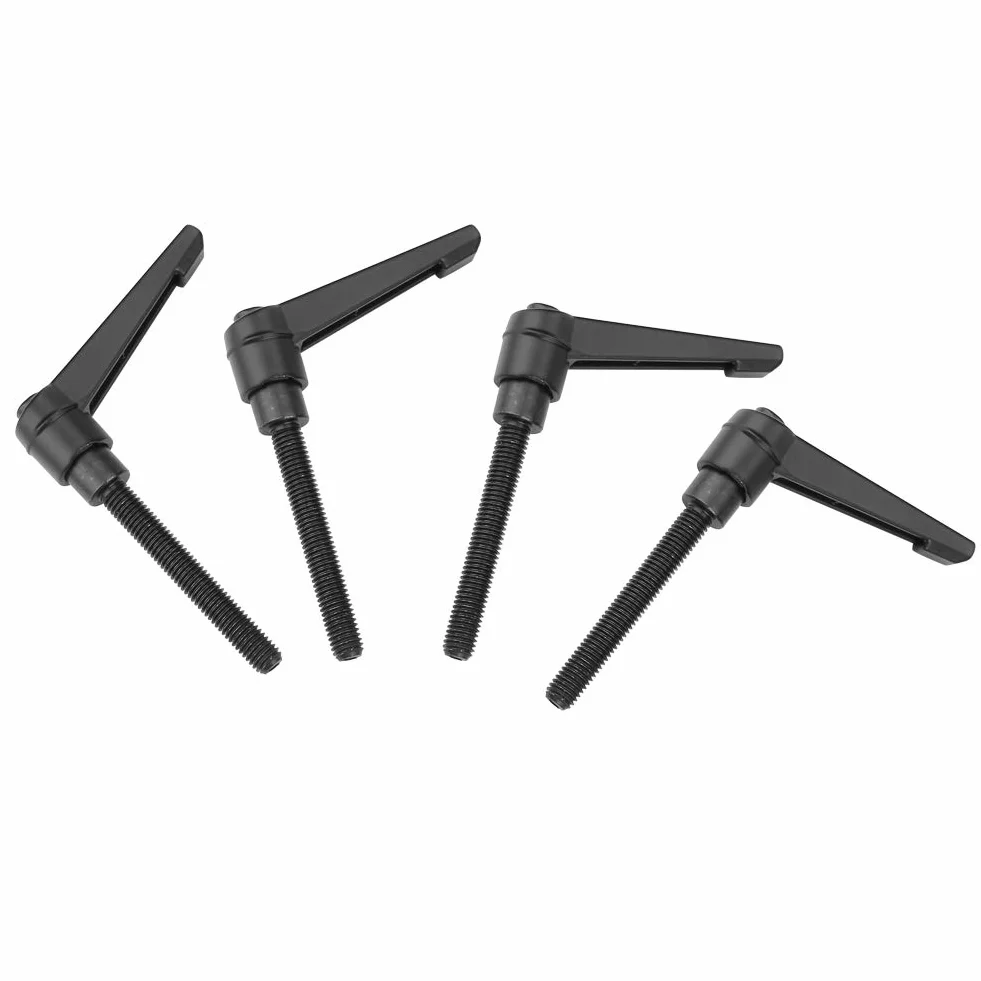 4 sztuk dźwignia zaciskowa uchwyt M8 gwint męski metalowe gałki maszynowe regulowany uchwyt mocujący 25 MM