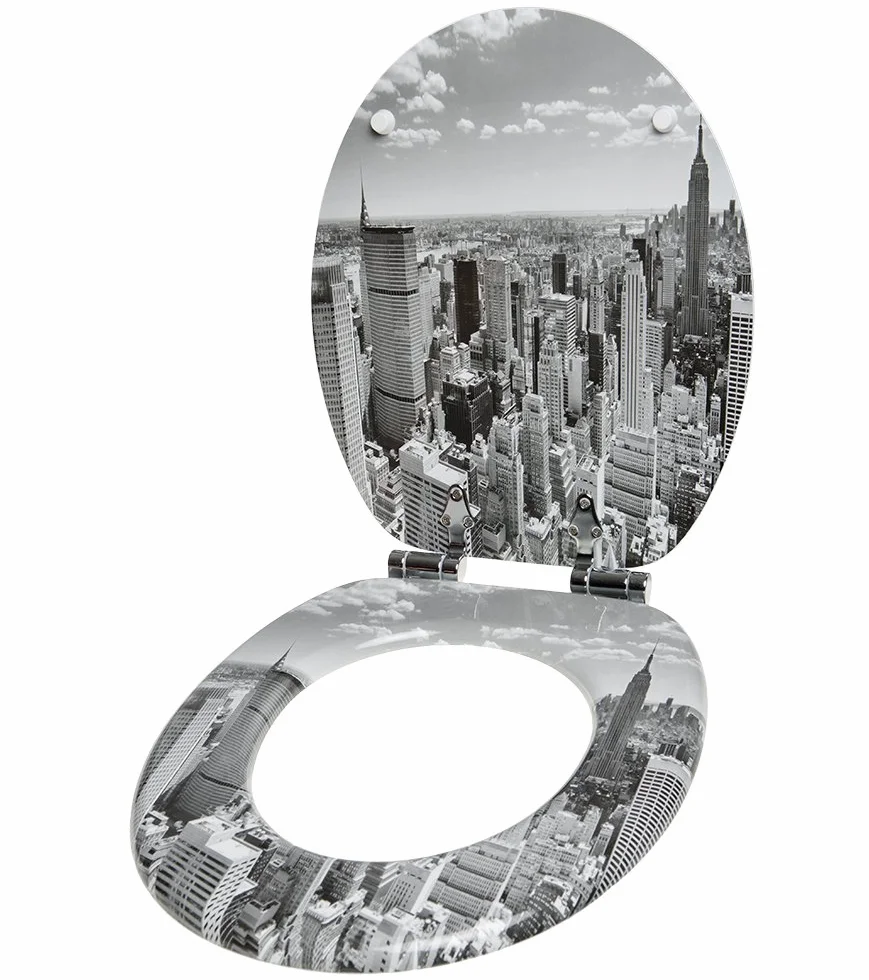 Sanilo Deska sedesowa wolnoopadająca, wiele nowych desek sedesowych do wyboru, łatwy montaż, stabilne zawiasy, Skyline New York