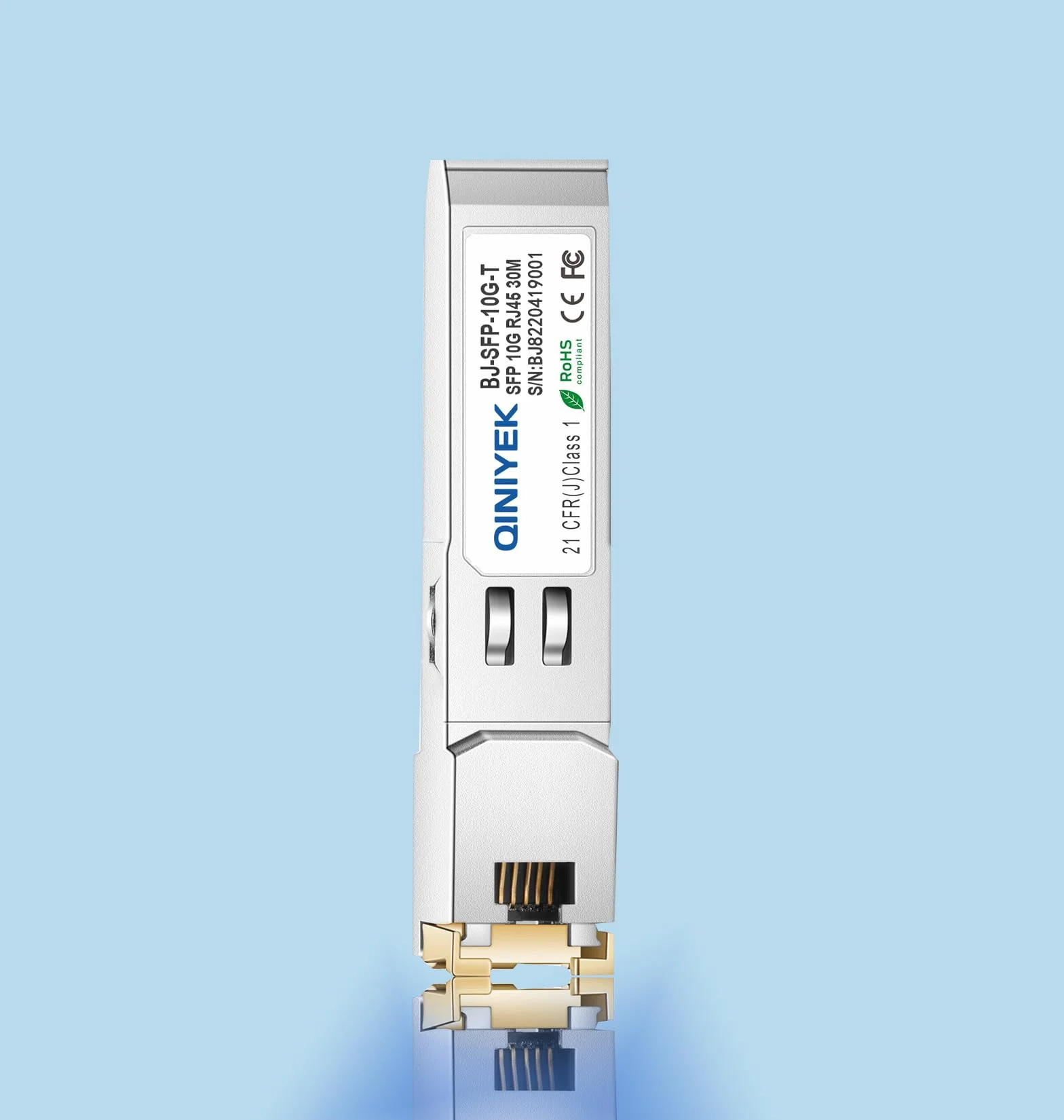 Moduł SFP+ na RJ45, 10 Gbase-T SFP+ Mini Gbic nadajnik kompatybilny z Cisco SFP-10G-T-S, Meraki, Ubiquiti UniFi UF-RJ45-10G, Fortinet, TP-Link TL-SM5310-T i innymi