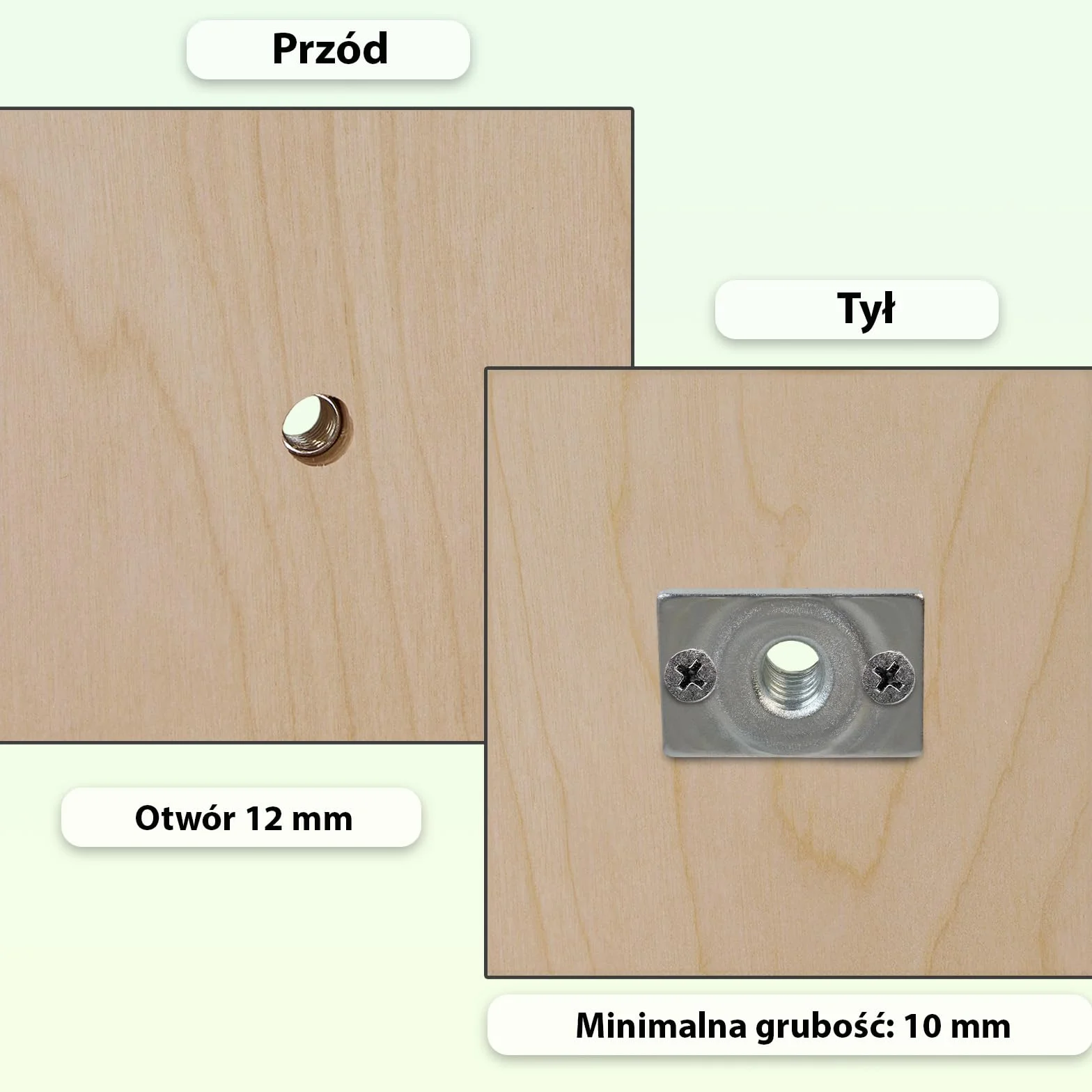 ALPIDEX 50 x nakrętka z kołnierzem M10 DIN EN 12572-2-2017 stal ocynkowana profesjonalna przykręcania nakrętka