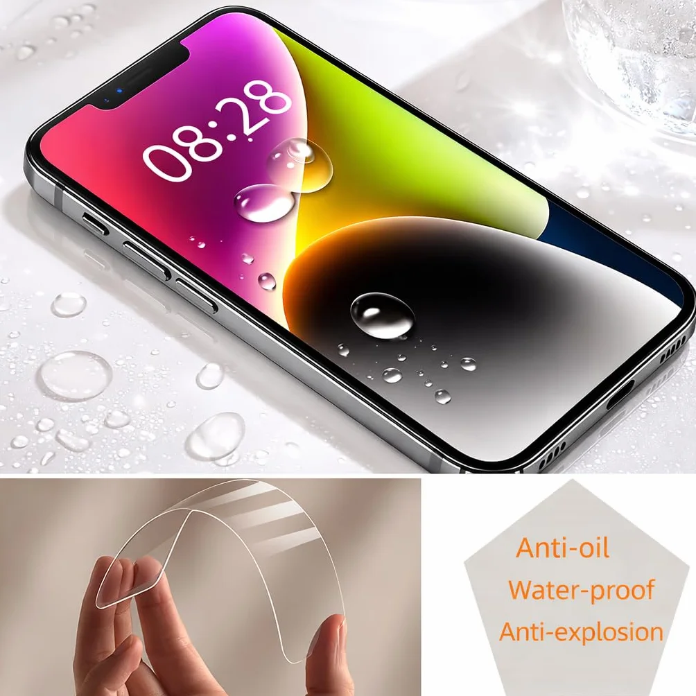 Szkło Hartowane 3 Sztuk Kompatybilny iPhone 17e 16e 14 13 13 Pro 6,1 Cal 9H Ultra Przezroczyste Anti Zdrapanie