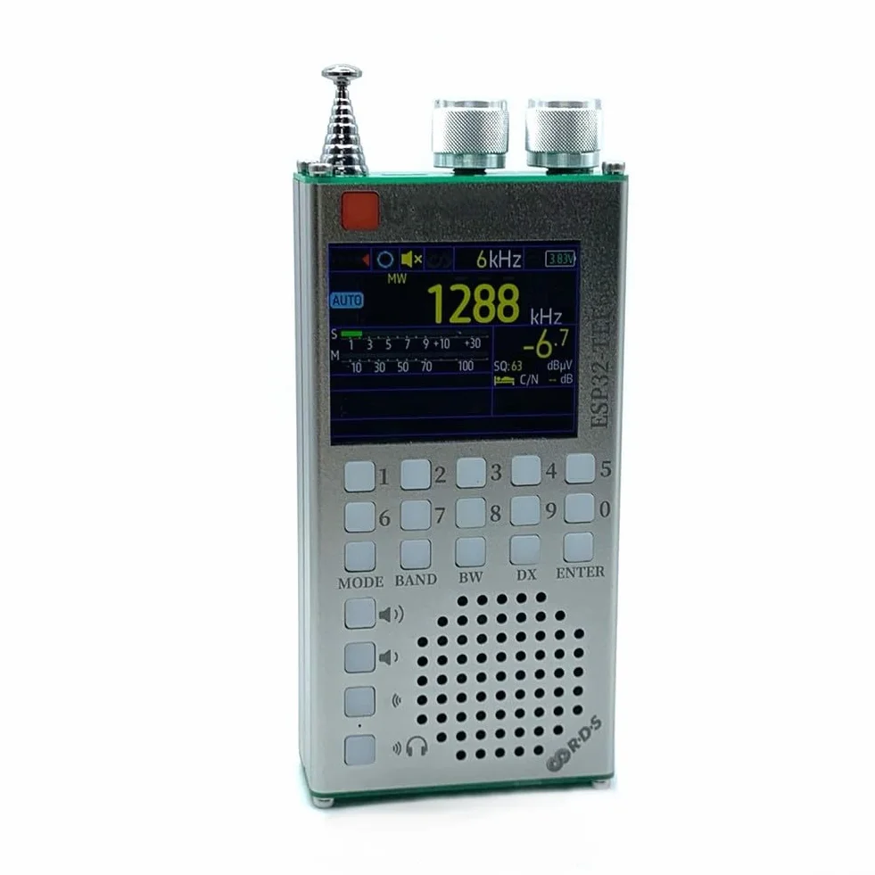 ATS125 przenośny odbiornik radiowy FM SW LW TEF6686 wyświetlacz dotykowy IPS bateria 2500 mAh