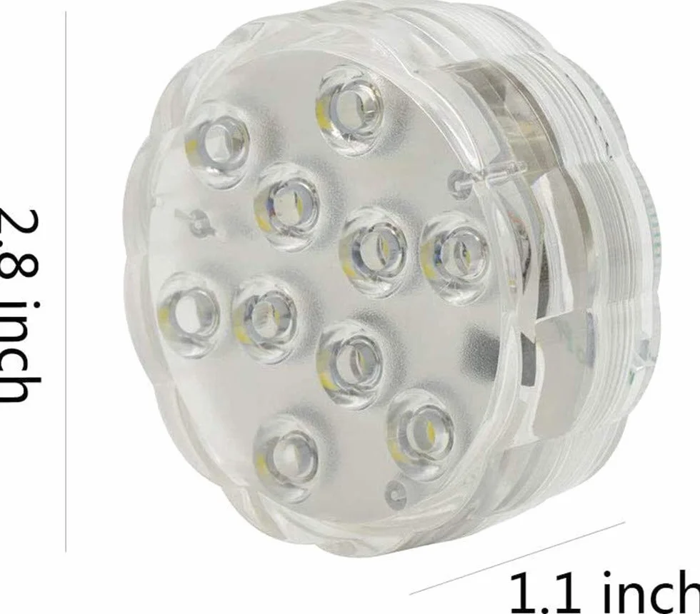 Multicolor pilot zdalnego sterowania RGB LED do podwodnego oświetlenia, wodoszczelna, zmiana kolorów LED Magic Light do wazonu, kwiatów, akwarium, stawu, na wesele (2 szt. kwiatów)