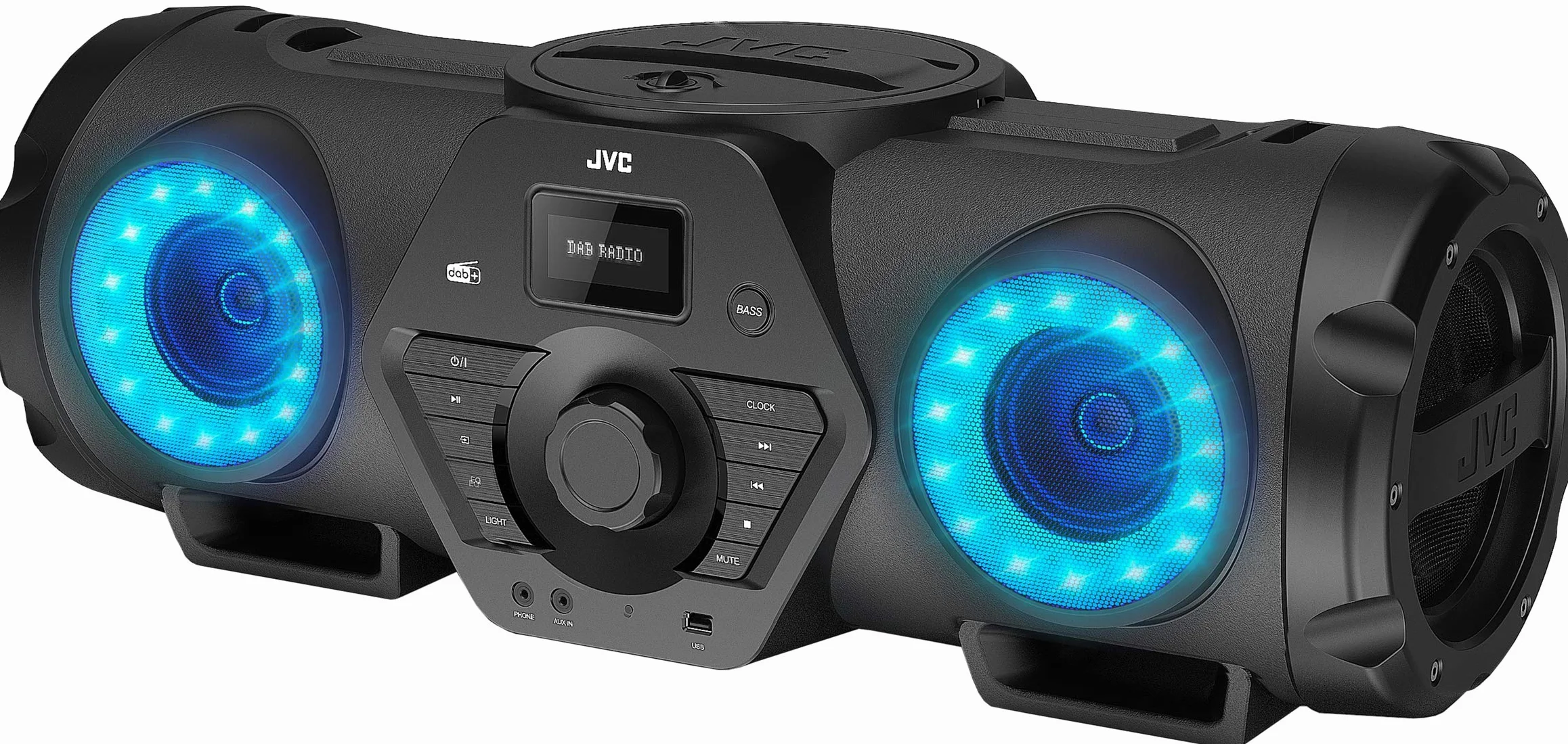 JVC RV-NB300DAB Boombox DAB Bluetooth USB CD Czarny