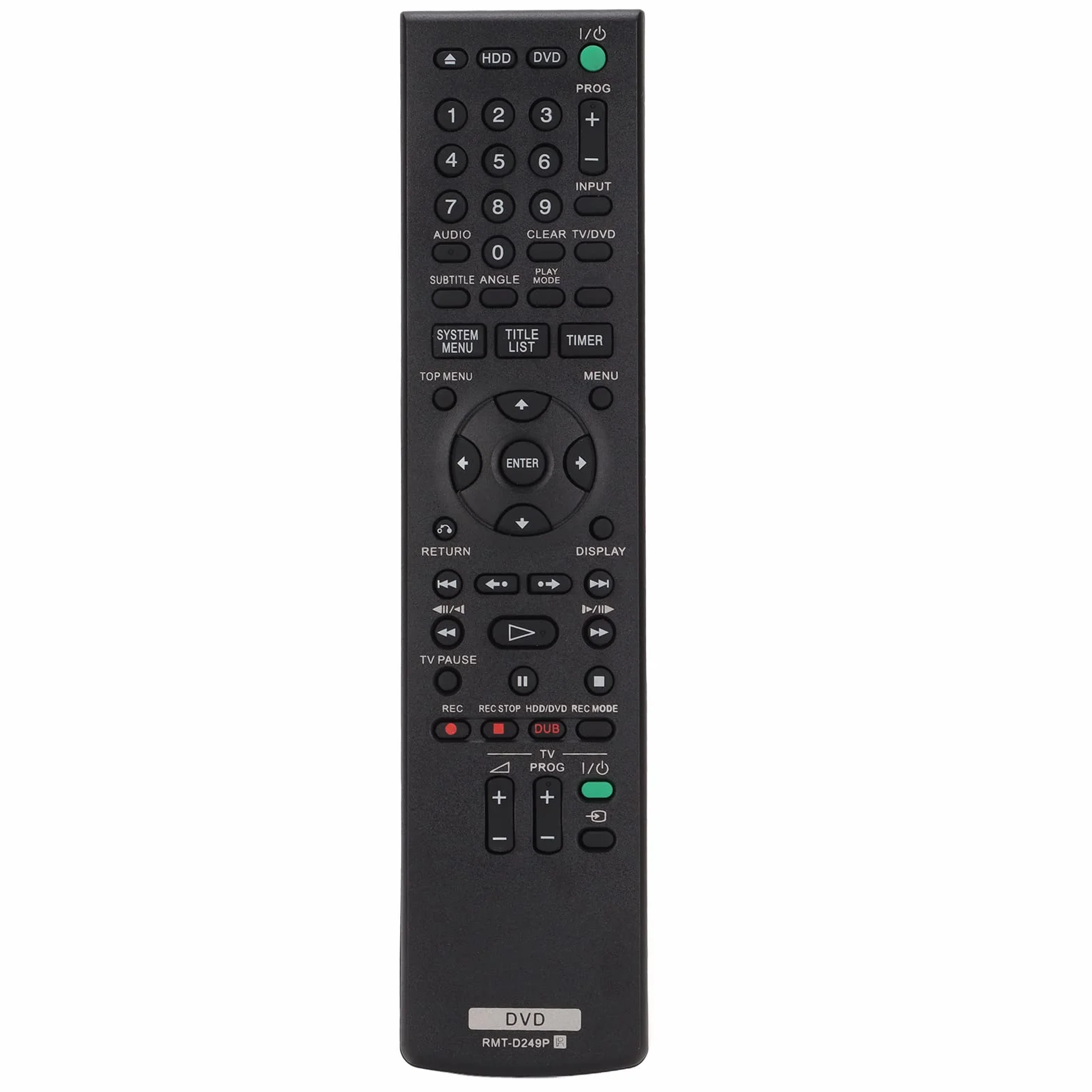 Pilot DVD RMT-D249P Zastępczy do Sony RDR-AT100 RDR-AT200 HX680 HX780 HX980