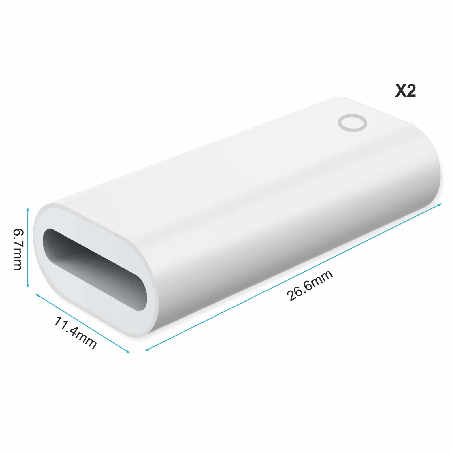 flintronic Kabel do ładowania Apple Pencil, adapter do ładowania typu C, wtyczka kompatybilna z Apple Pencil 1. generacji, kompatybilny z iPad Pro 12,9" 10,5" 9,7" iPad Air 3. generacji